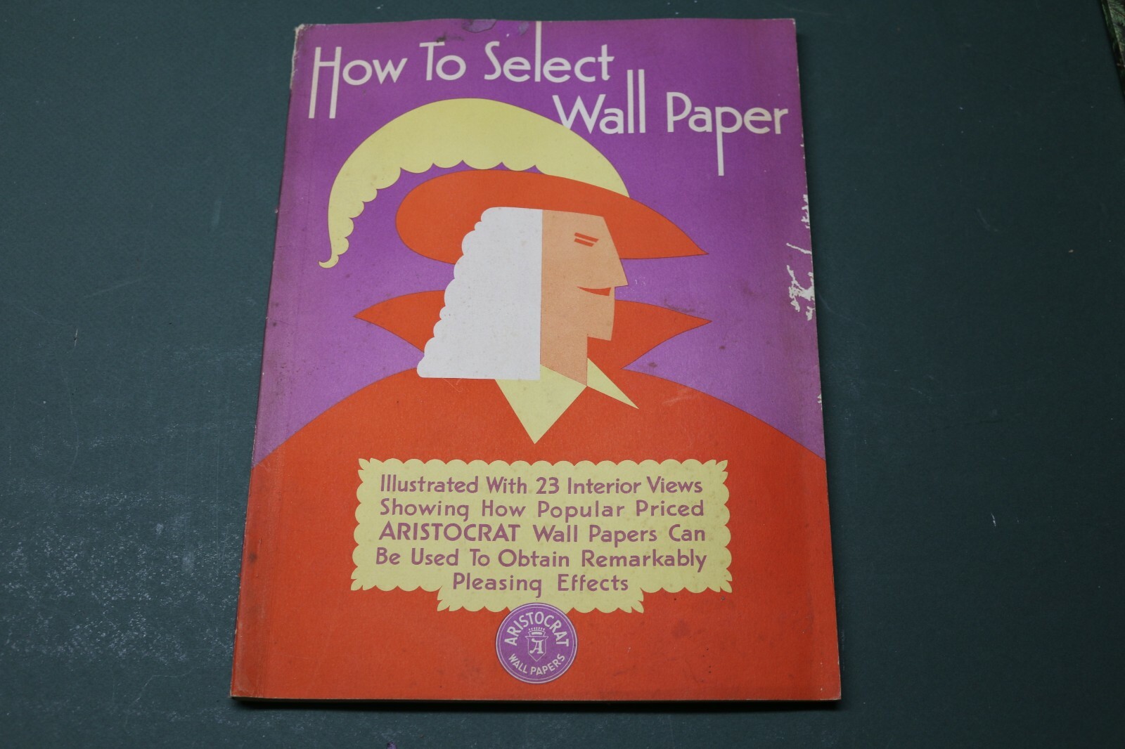 1934 Aristocrat How to select wall paper catalog w/ over 20 actual samples