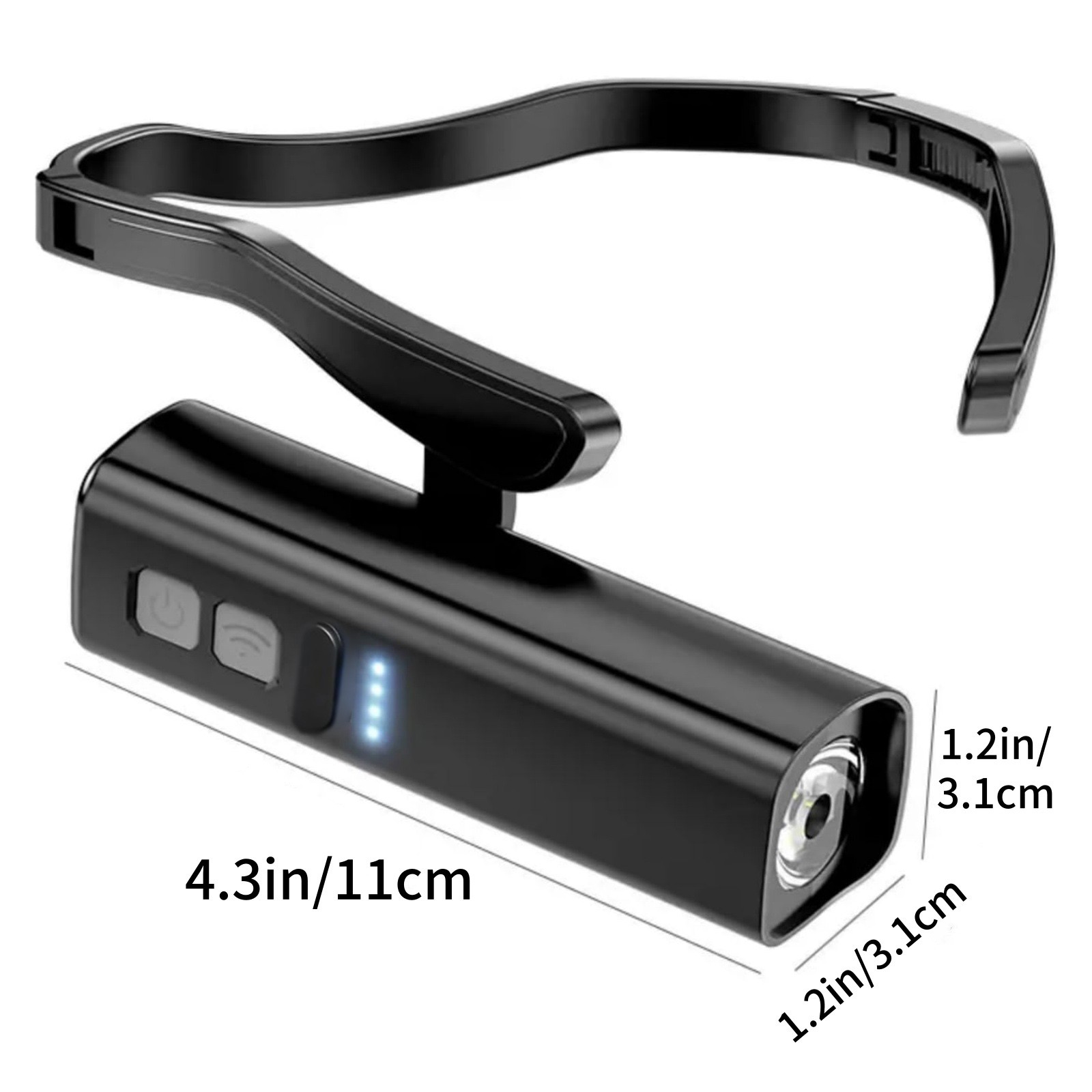 Ear Headlamp with Motion Sensor 1000mAh Battery Type-C Fast Charging USB-C