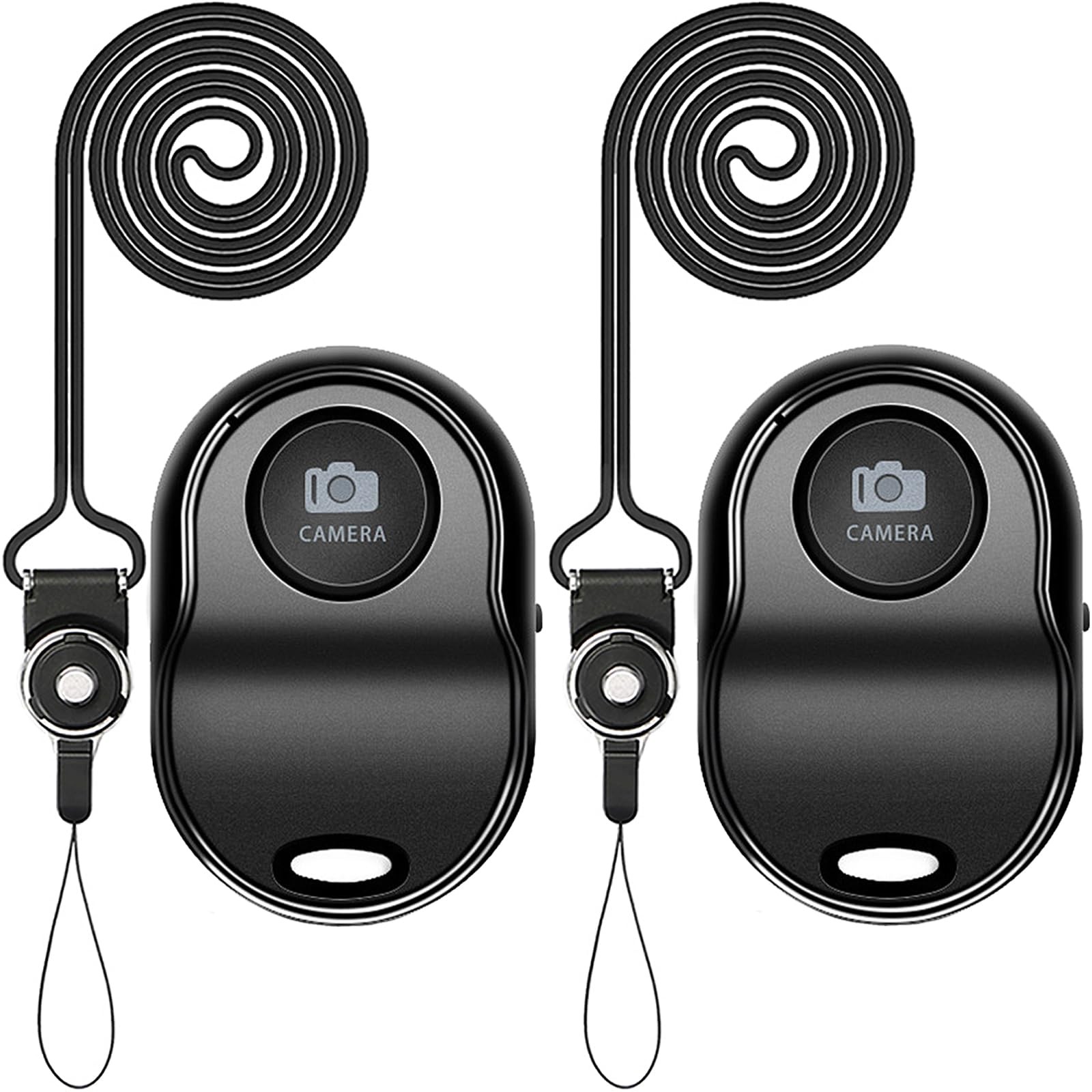 [Upgraded] Bluetooth 5.0 Remote Shutter for iPhone & Android Black × 2 Pack