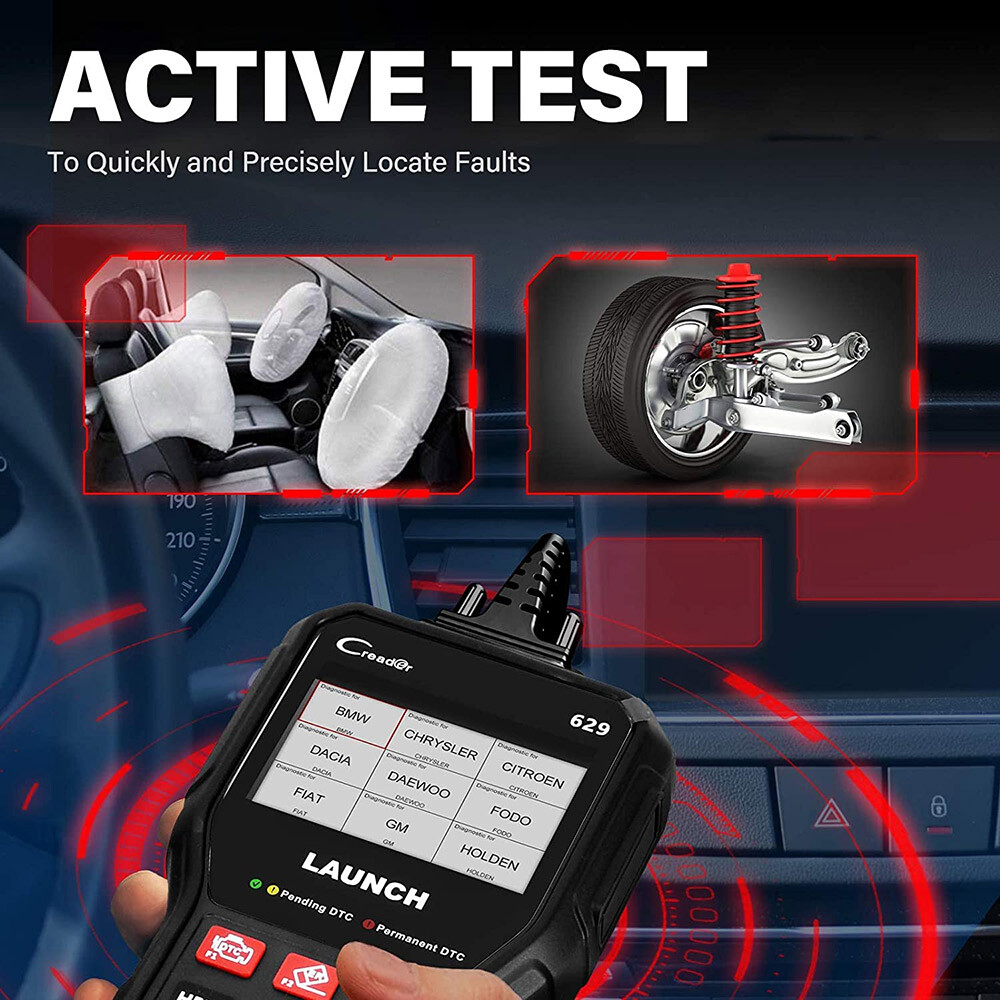 LAUNCH OBD2 Scanner ABS SRS System Diagnostic Tool Oil SAS BMS Reset Code Reader