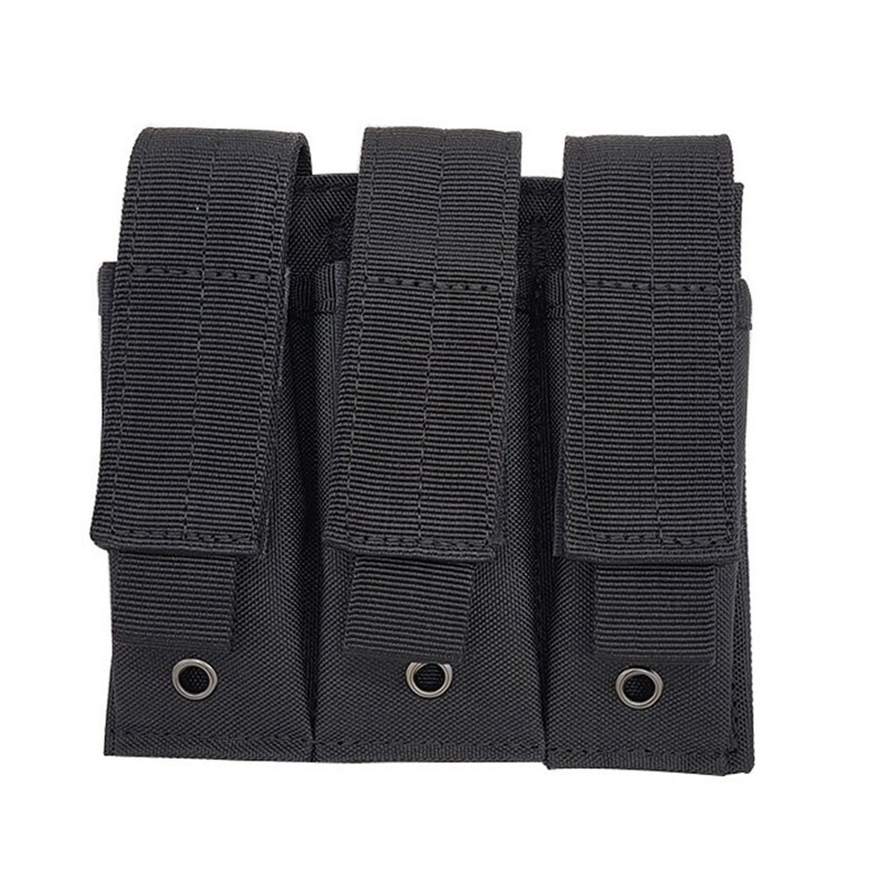 Triple Molle Holster Waist Bag 9mm EDC Tool Holder For Flashlight