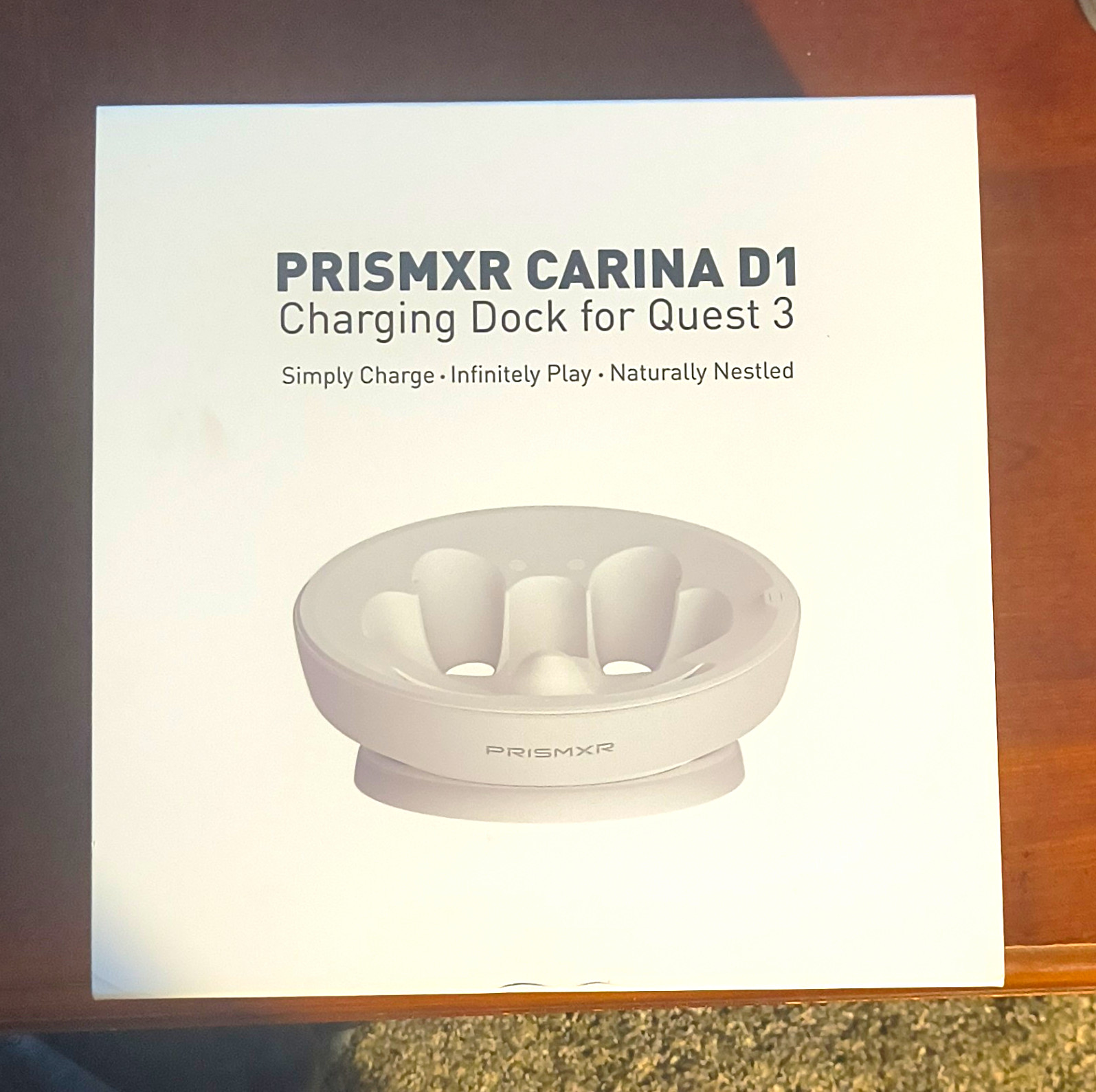 PRISMXR Carina D1 Quest 3 Charging Dock White USB-C P1111
