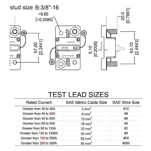 Circuit Breaker with LED Indication DC 300A Surface Mount with LED Indication