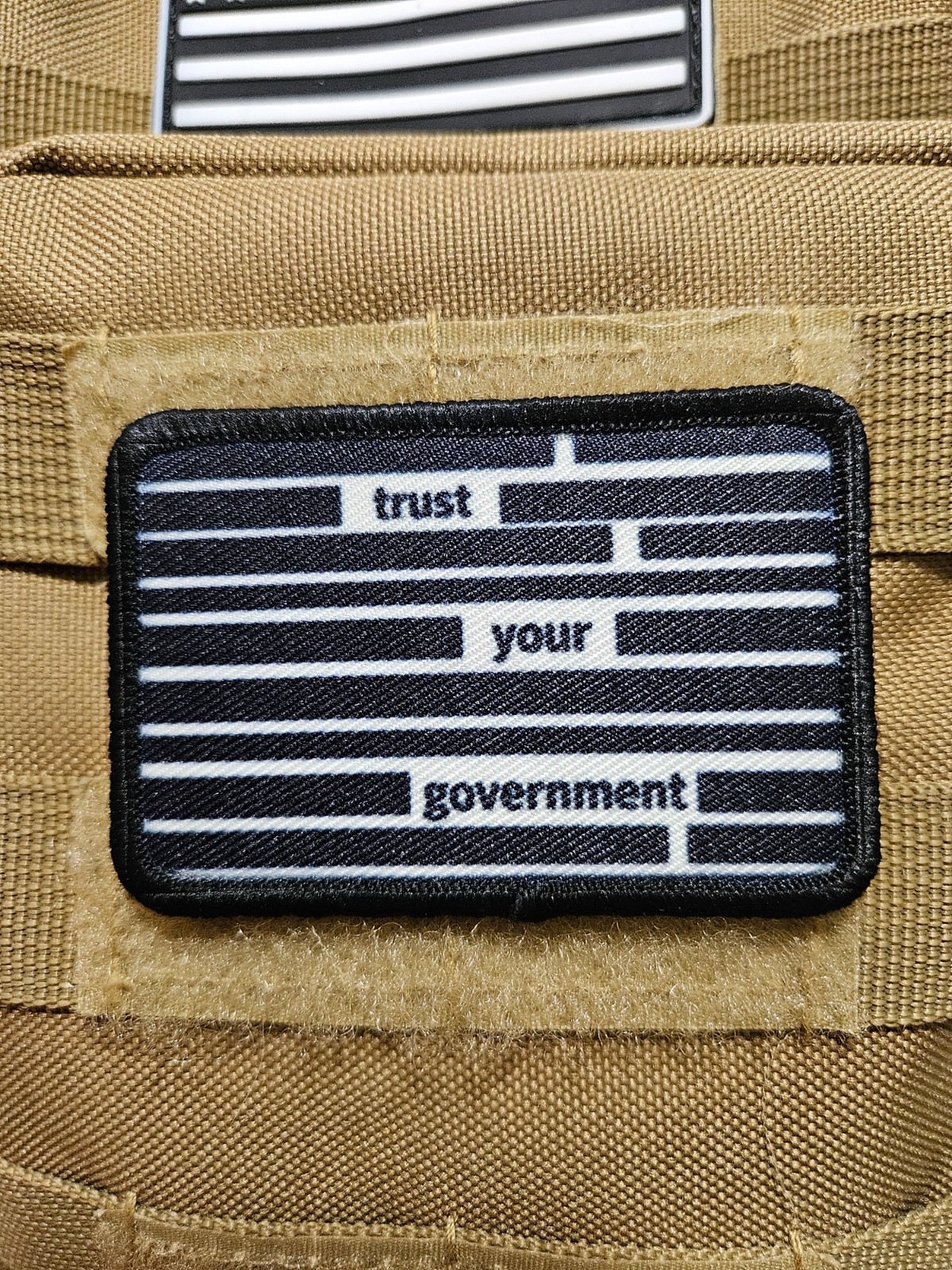 Trust your government redacted documment meme 2"x3" hook & loop tactical patch
