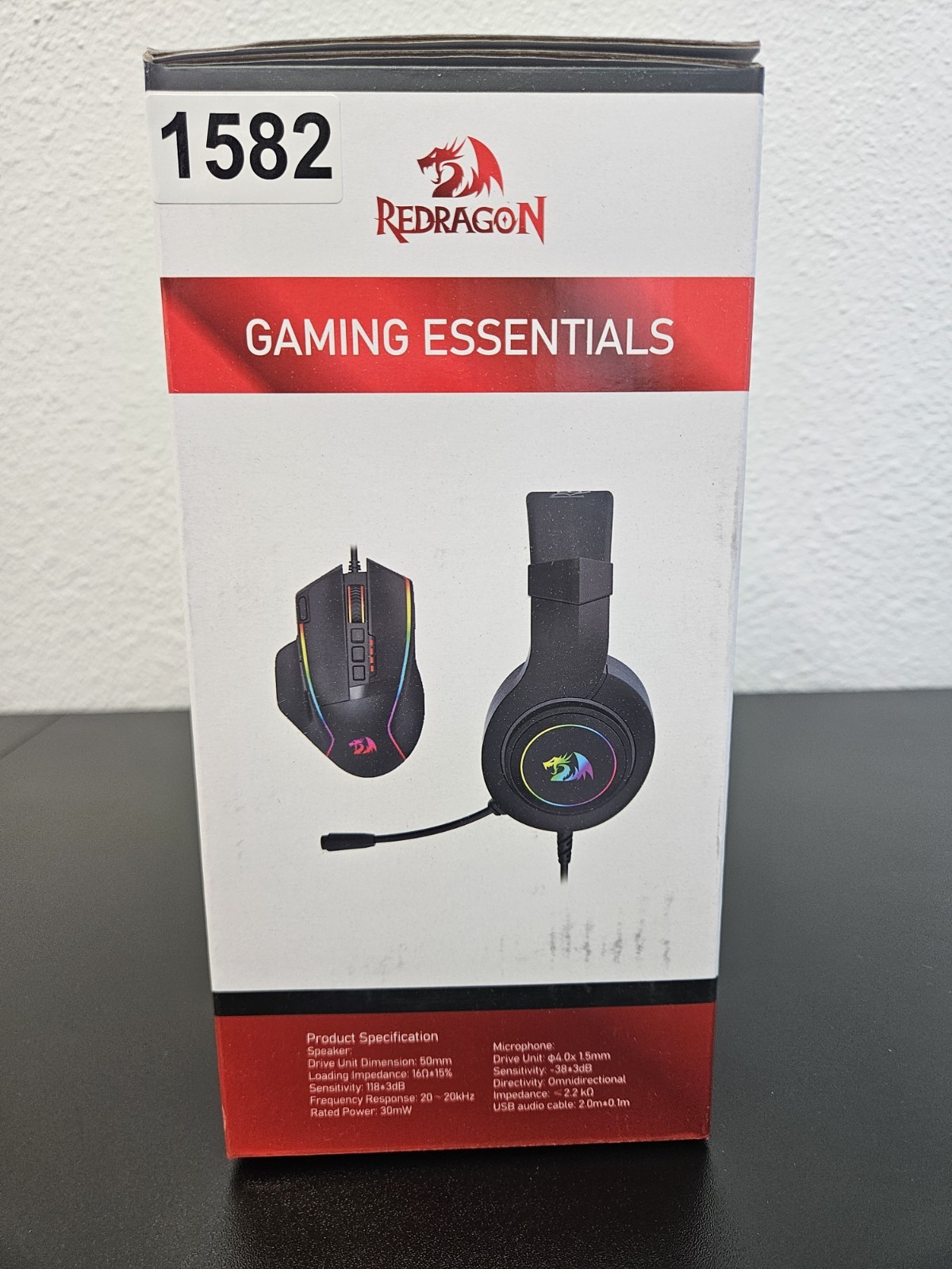 Red Dragon Gaming Essentials Wired RGB Backlighting Gaming Mouse & Virtual...