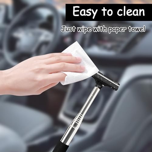 1 Pcs Car Window Mini Squeegee Retractable Auto Glass Squeegee Car Rearview