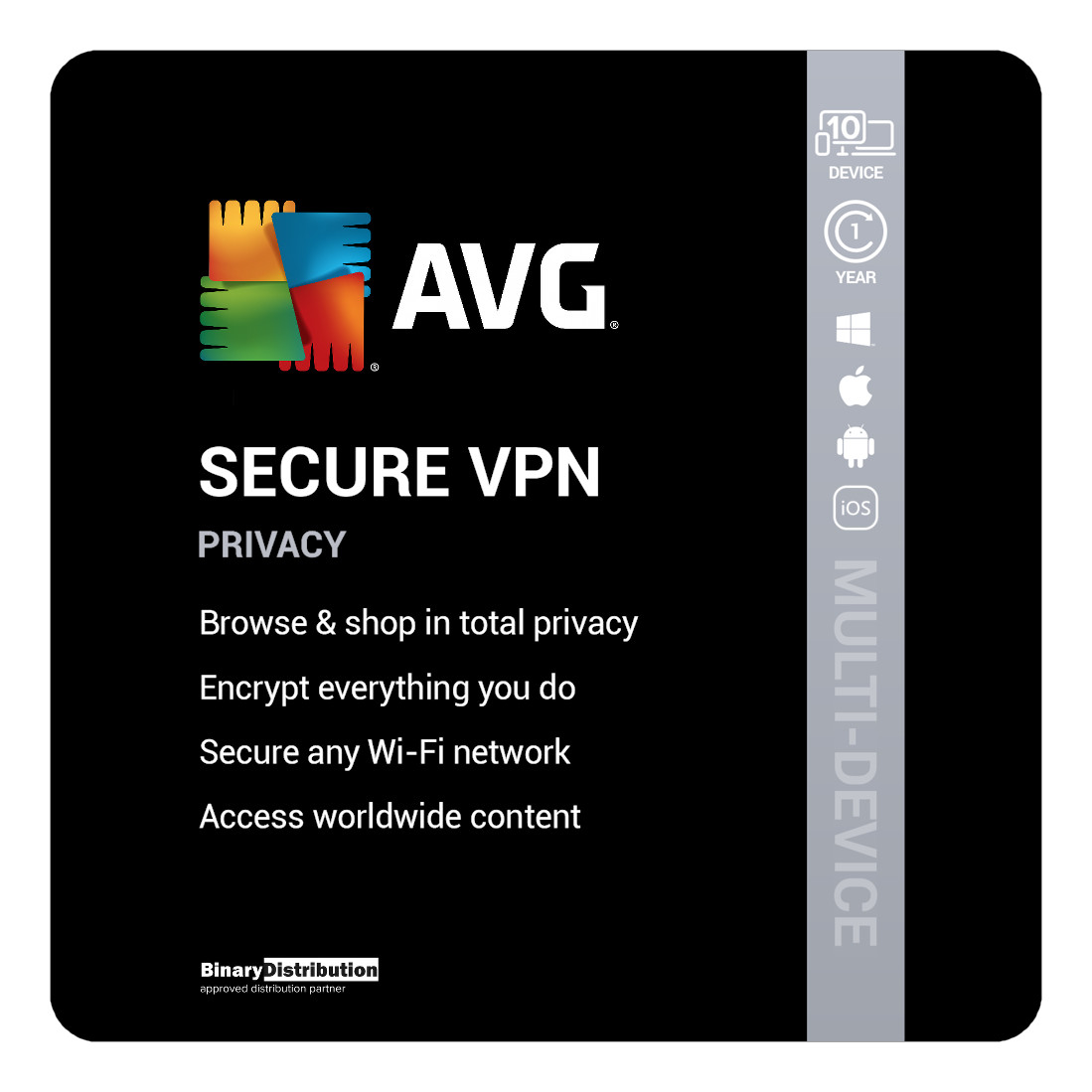 AVG Secure VPN 2026 - 10 Device - 1 Year [Download]