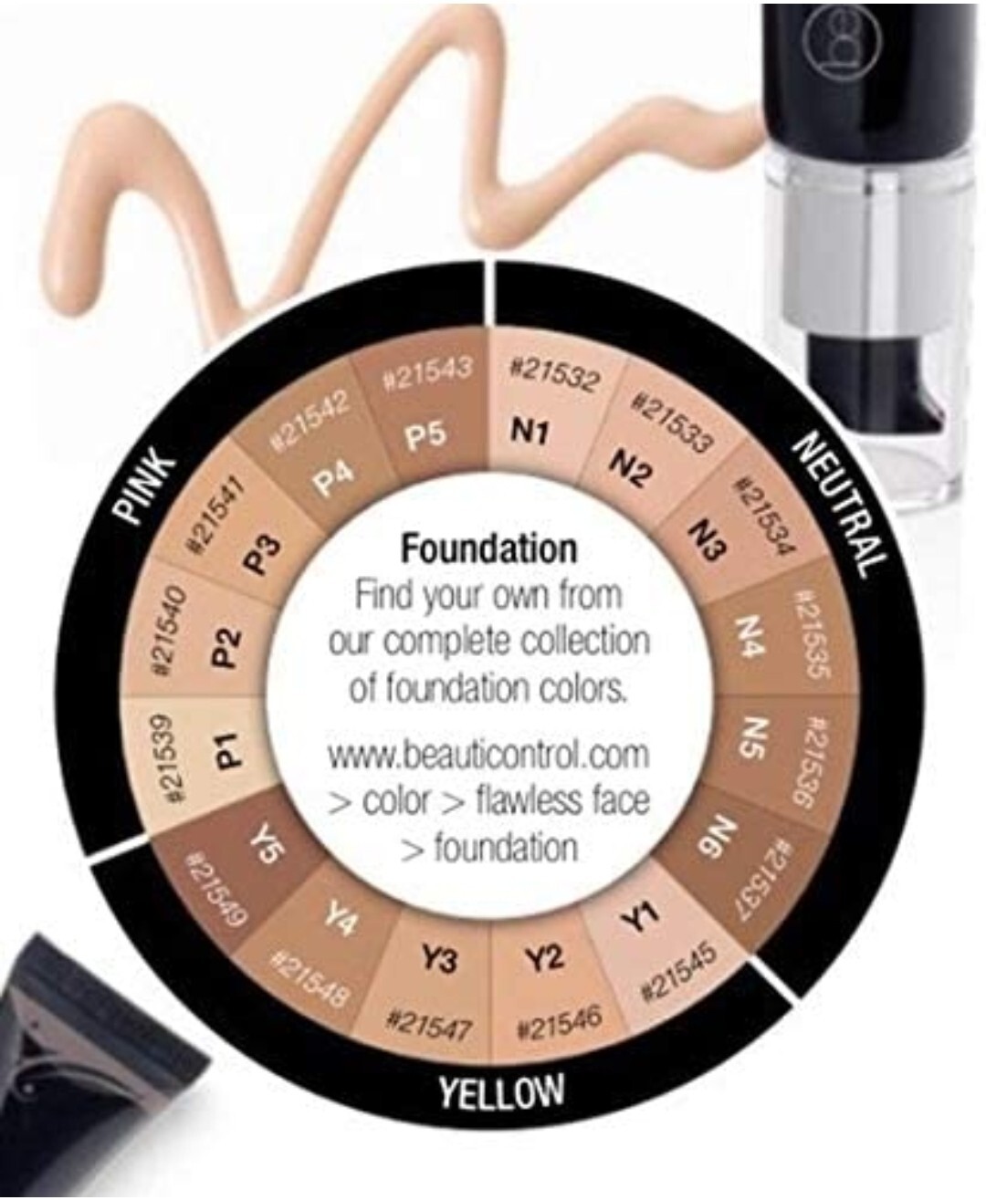 Beauticontrol Smooth Perfection Foundation Y3! Y-3 New in Box- Free Ship