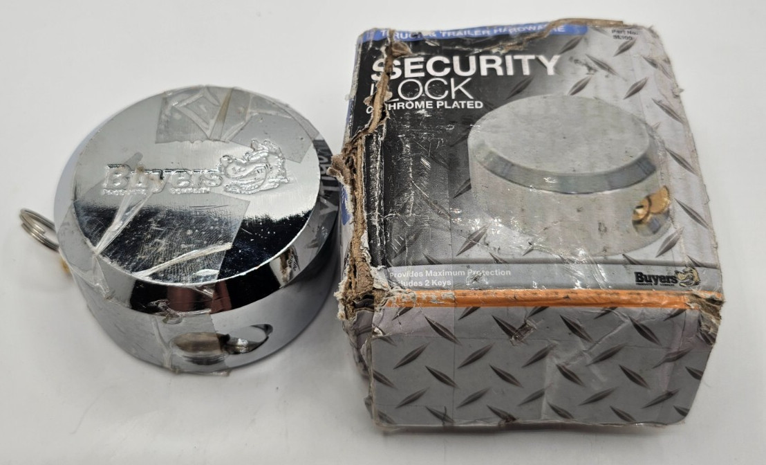 BUYERS PRODUCTS SL100 Heavy Duty Chrome Plated Security Lock-Shielded