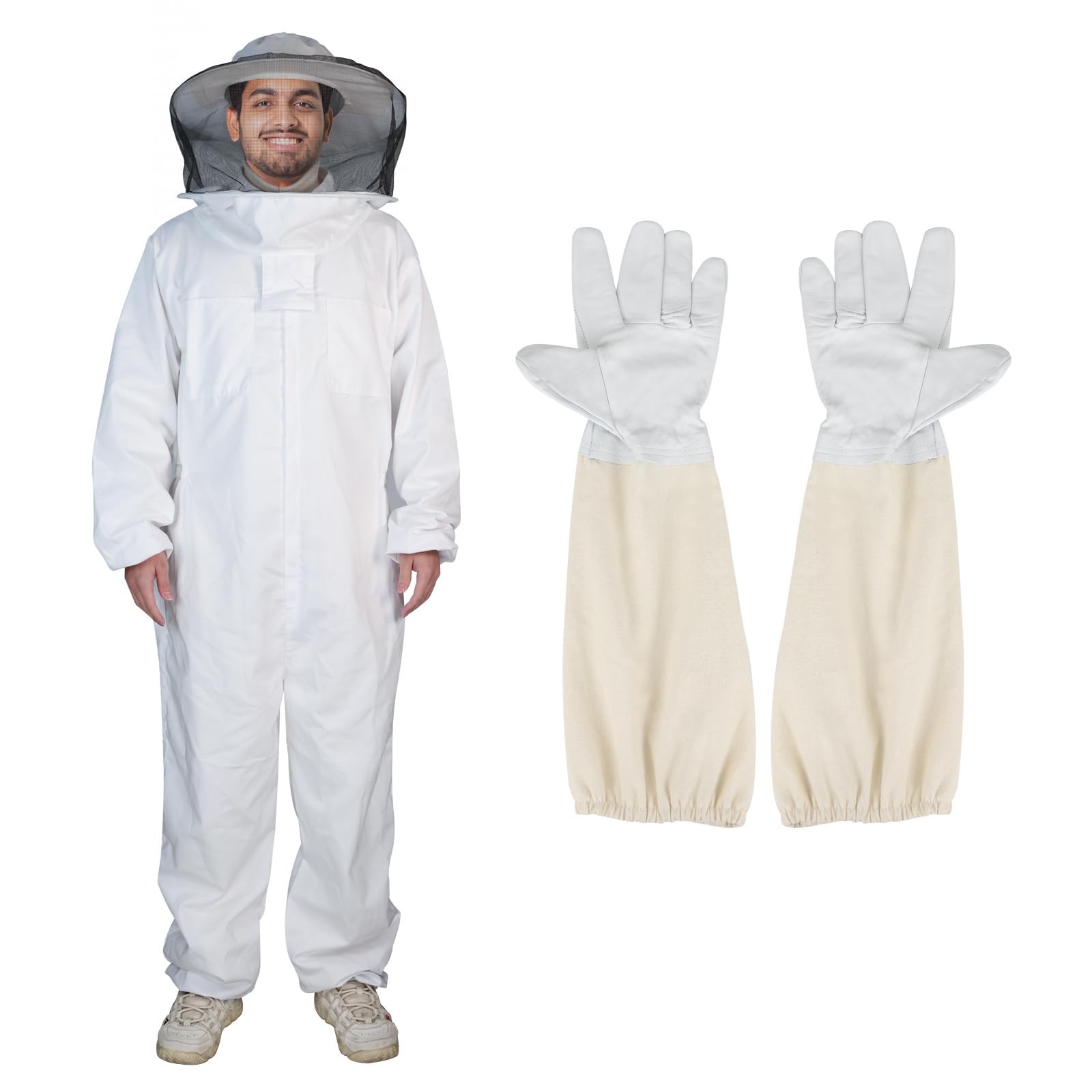 Bee Suit Series,One-Piece Full Set of Clothing with Gloves,Polycotton Materia...