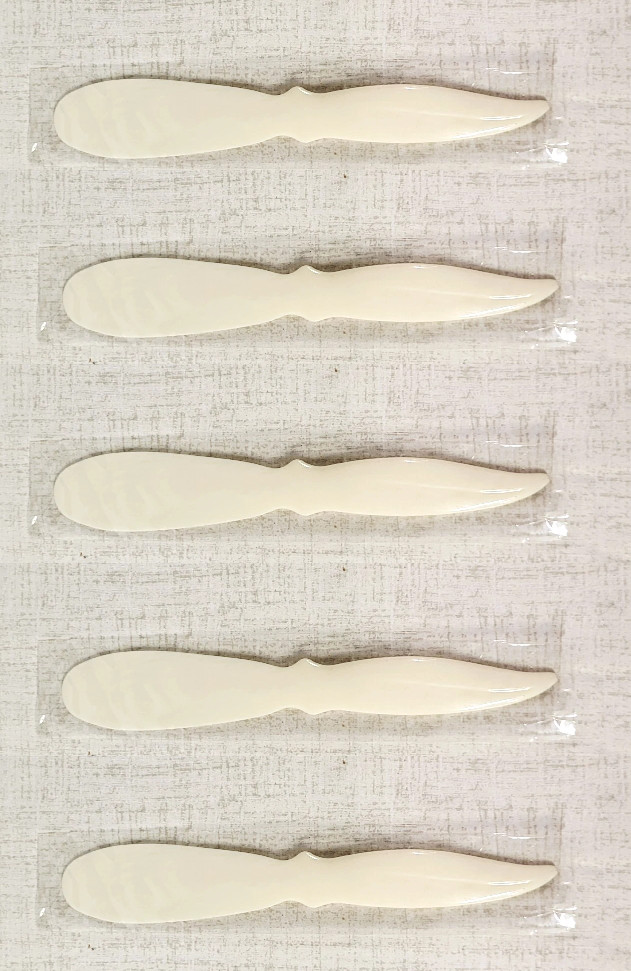 5 x Borghese SPATULA Tool for Body Creams Butters Moisturizers Spa Facial SEALED