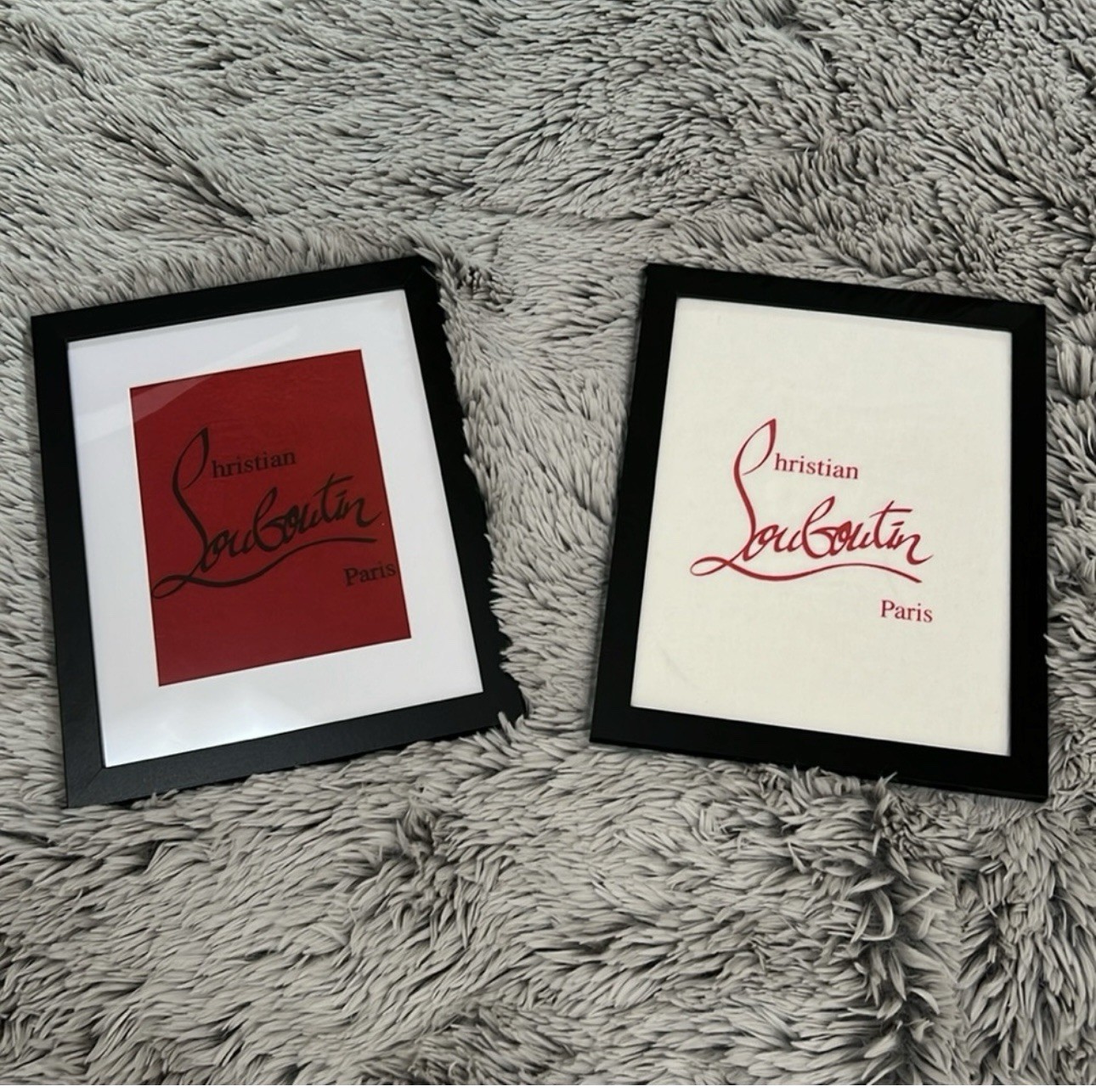 Framed High End Designer Dust Bags