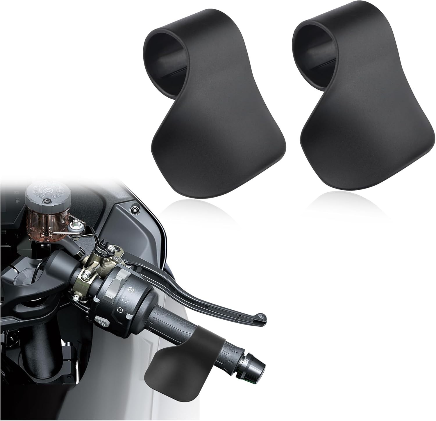 2PCS Motorcycle Cruise Control,AntiSlip Motorcycle Throttle Assist Mounting o...