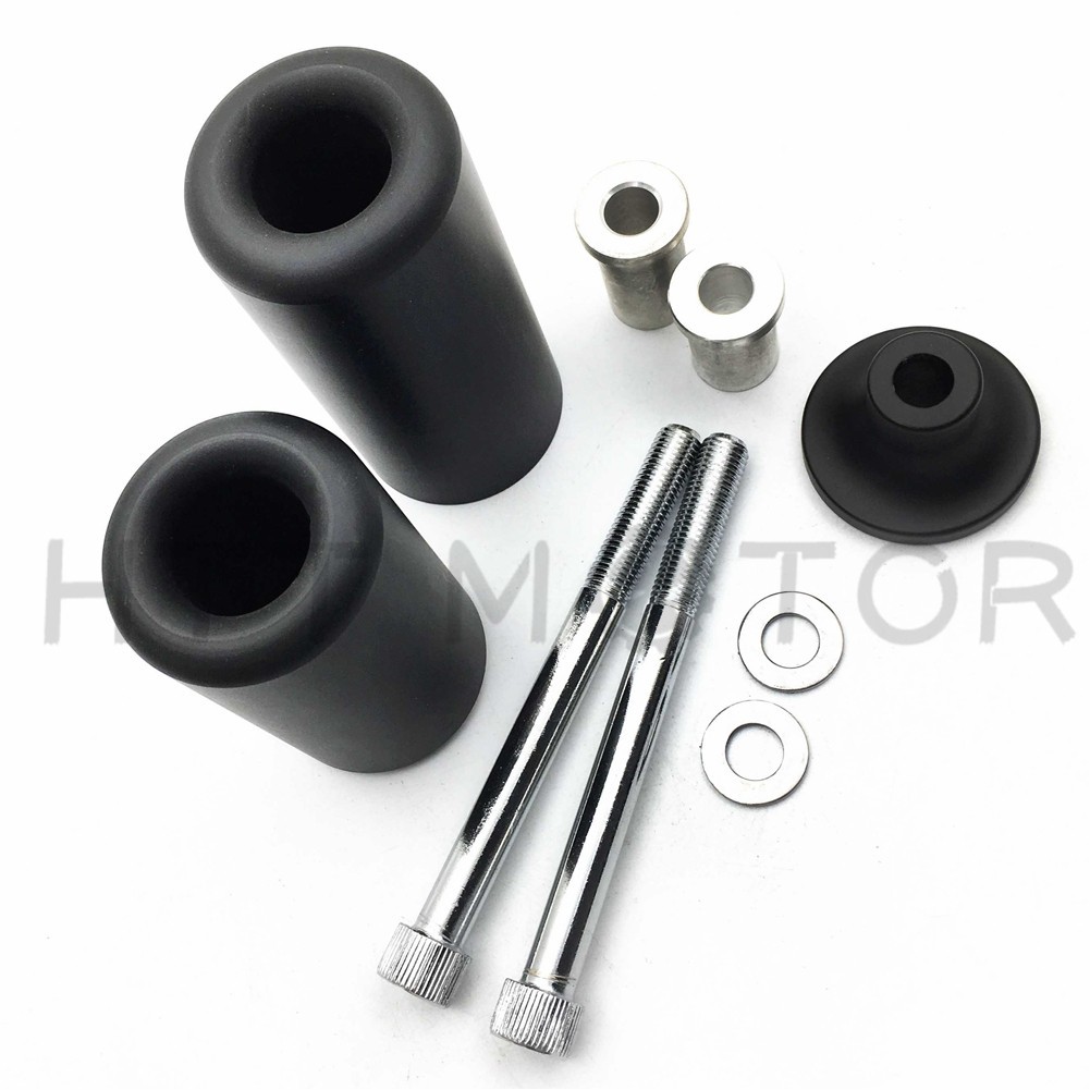 HTTMT Black Frame Slider Crash Protector For 2005 2006 Kawasaki Ninja Zx-6R Zx6R