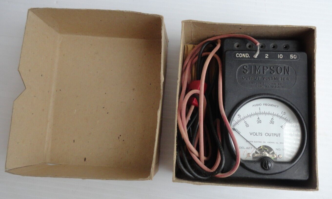 Simpson 427 Output Voltmeter