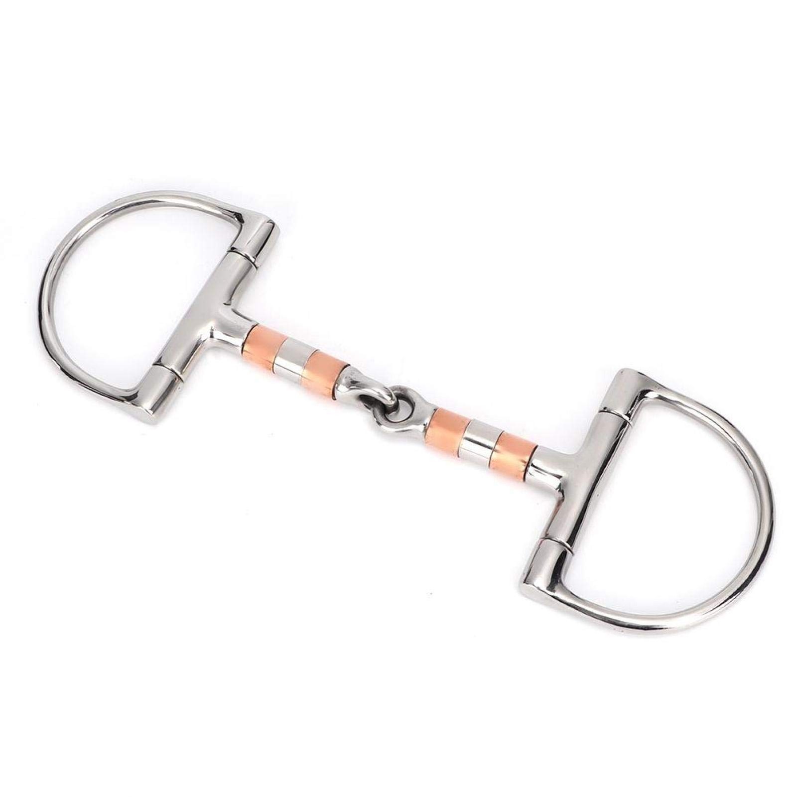 Horse Bits, Professional Ring Snaffle Bit With Jointed Copper Mouth Snaffle...