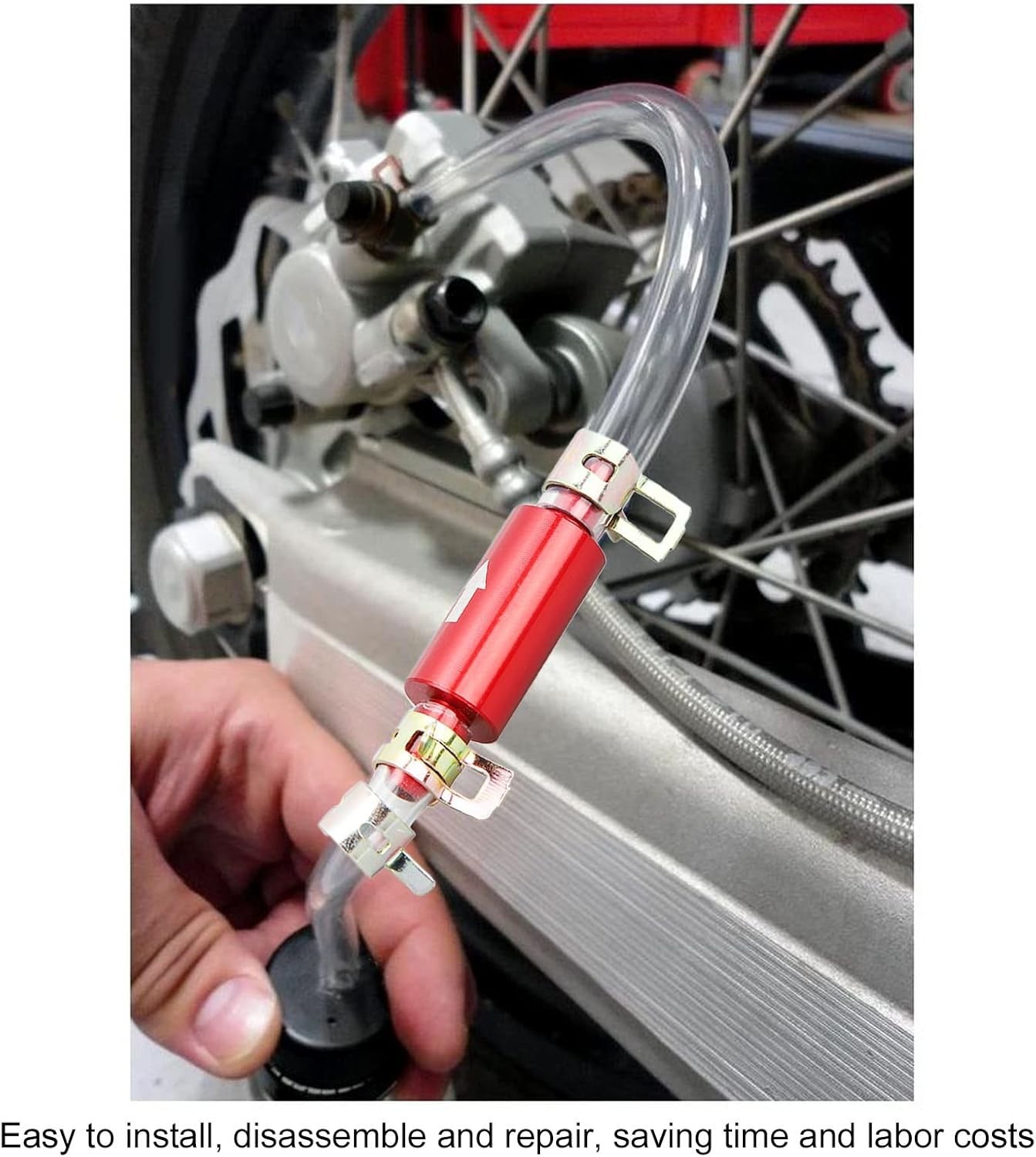 1Pair Brake Bleeder Hose One Way Check Valve Tube Brake Bleeder Hose Set 6MM ...