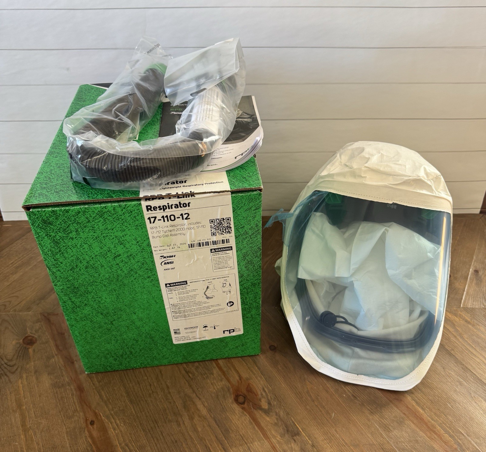 RPB Safety 17-110-12 T-Link, Includes Hood, Bump Cap Assy & Breath Tube