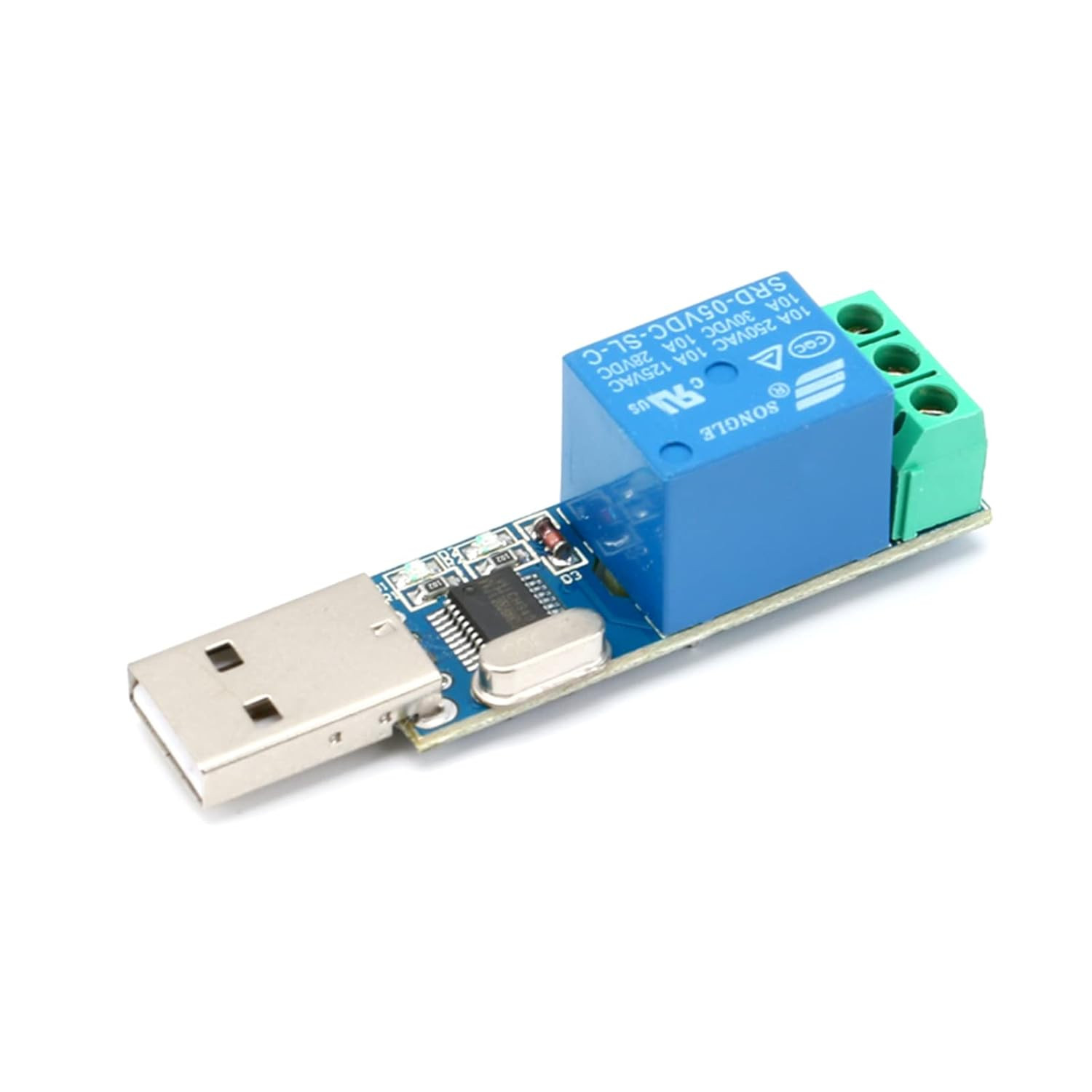 USB Serial Port Control Relay Module Sturdy Durable Lightweight USB Relay Mod...