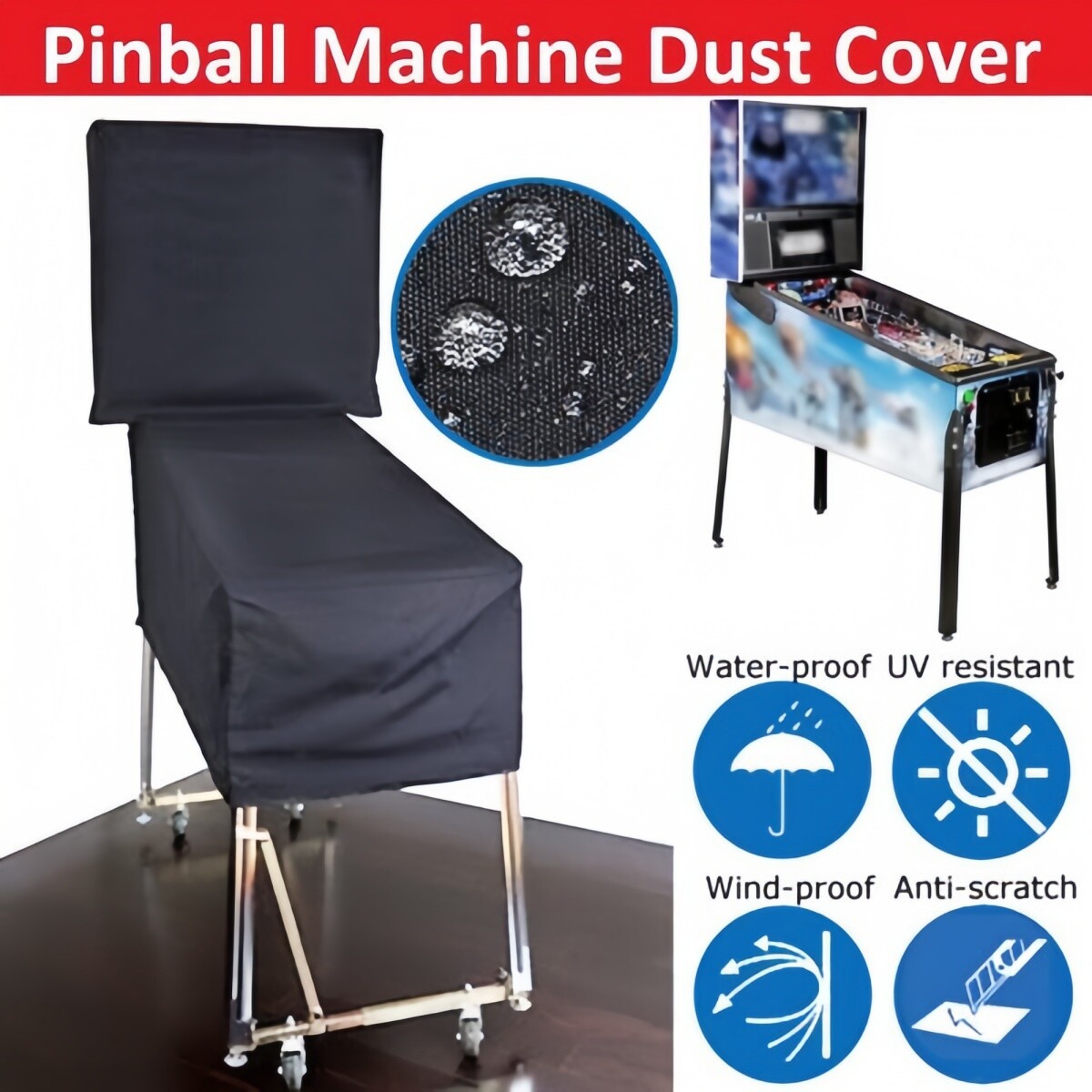 1x Dust Cover for Virtual Pinball Pinball Arcade - Wedgehead Gottlieb