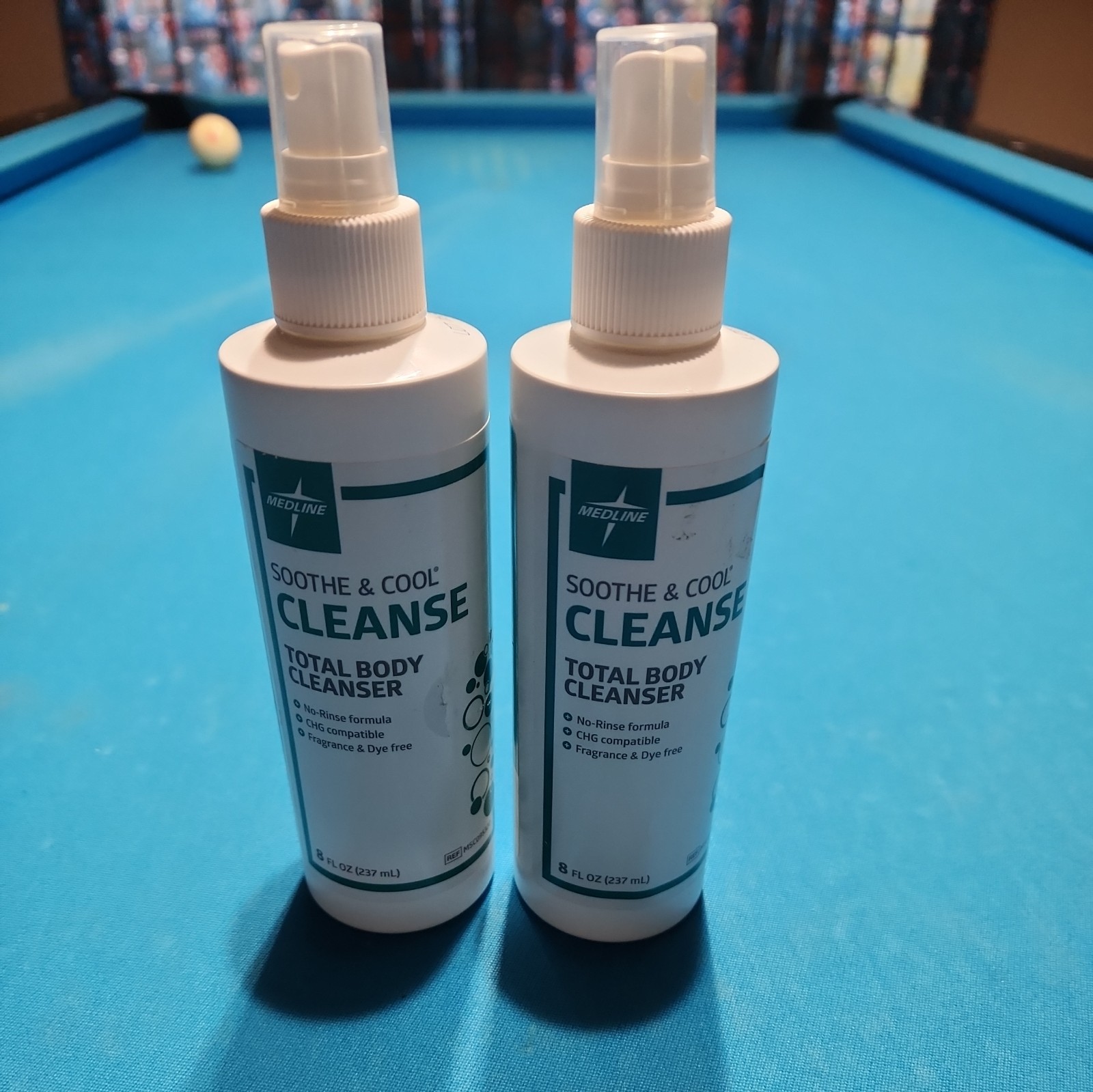2 Bottles Medline Soothe & Cool Cleanse Total Body Cleanser - New 8 OZ Each