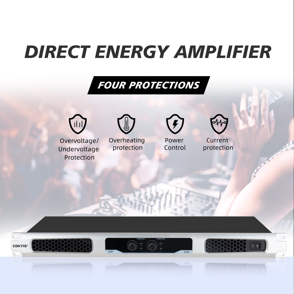 2 Channel Power Amplifier Professional Digital Power Amplifier Thin And