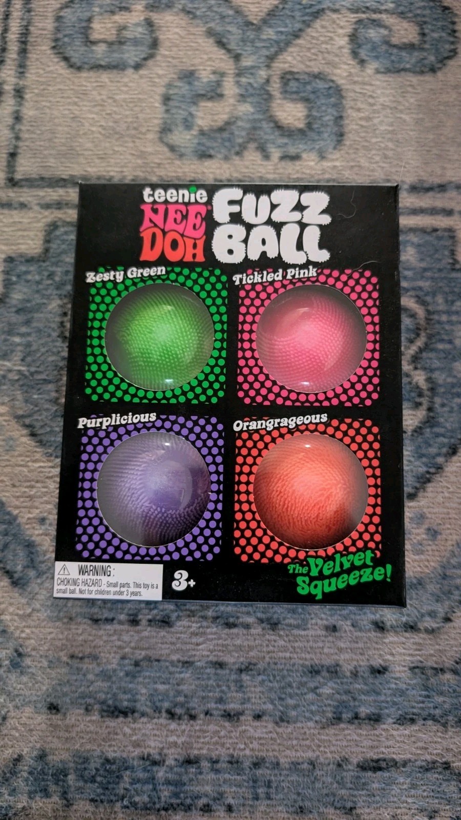 NeeDoh Teenie Fuzz Ball 4 Pack, Nee Doh FUZZBALL FAST SHIP!