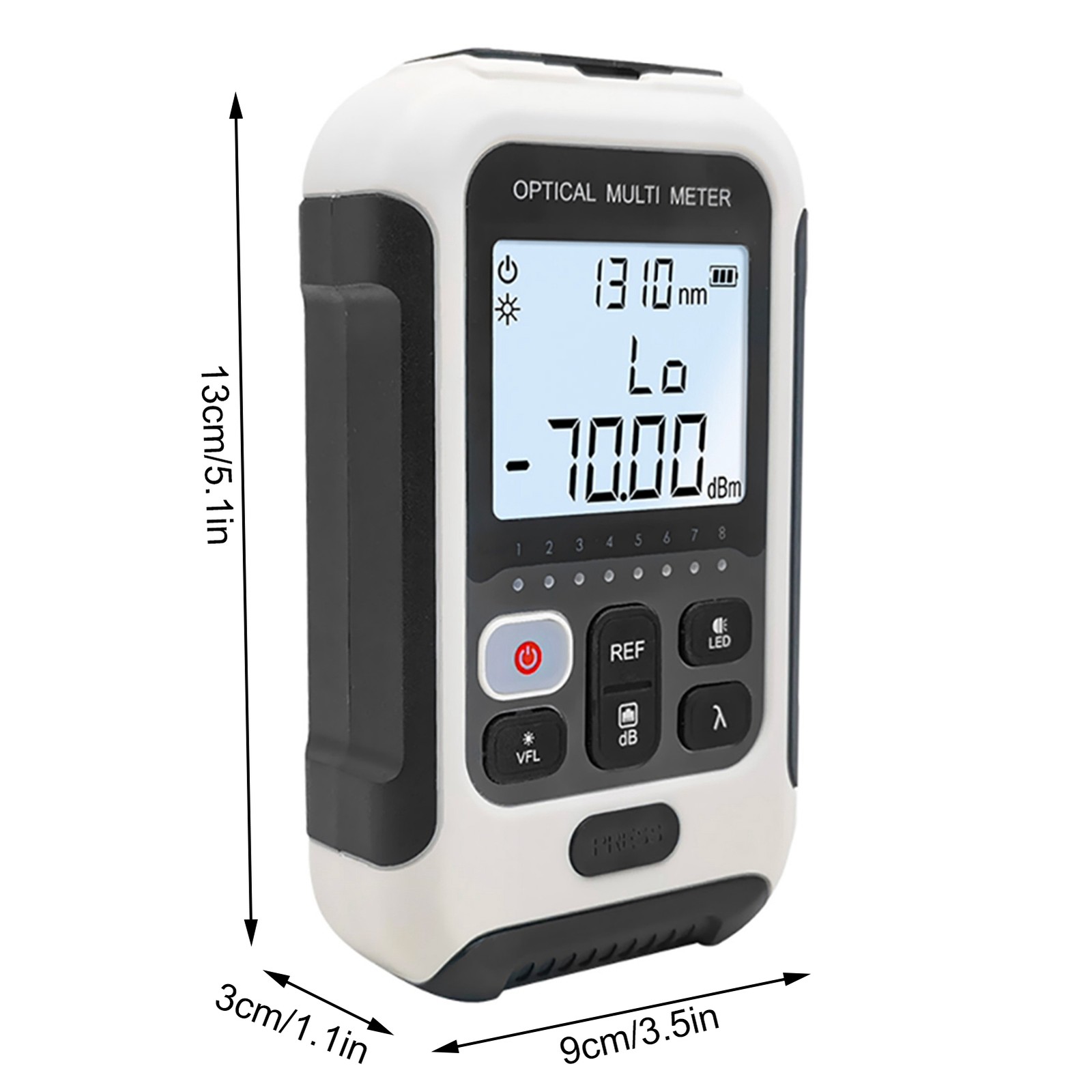 Multifunctional Optical Power Meter Accurate Tester For Engineering White For