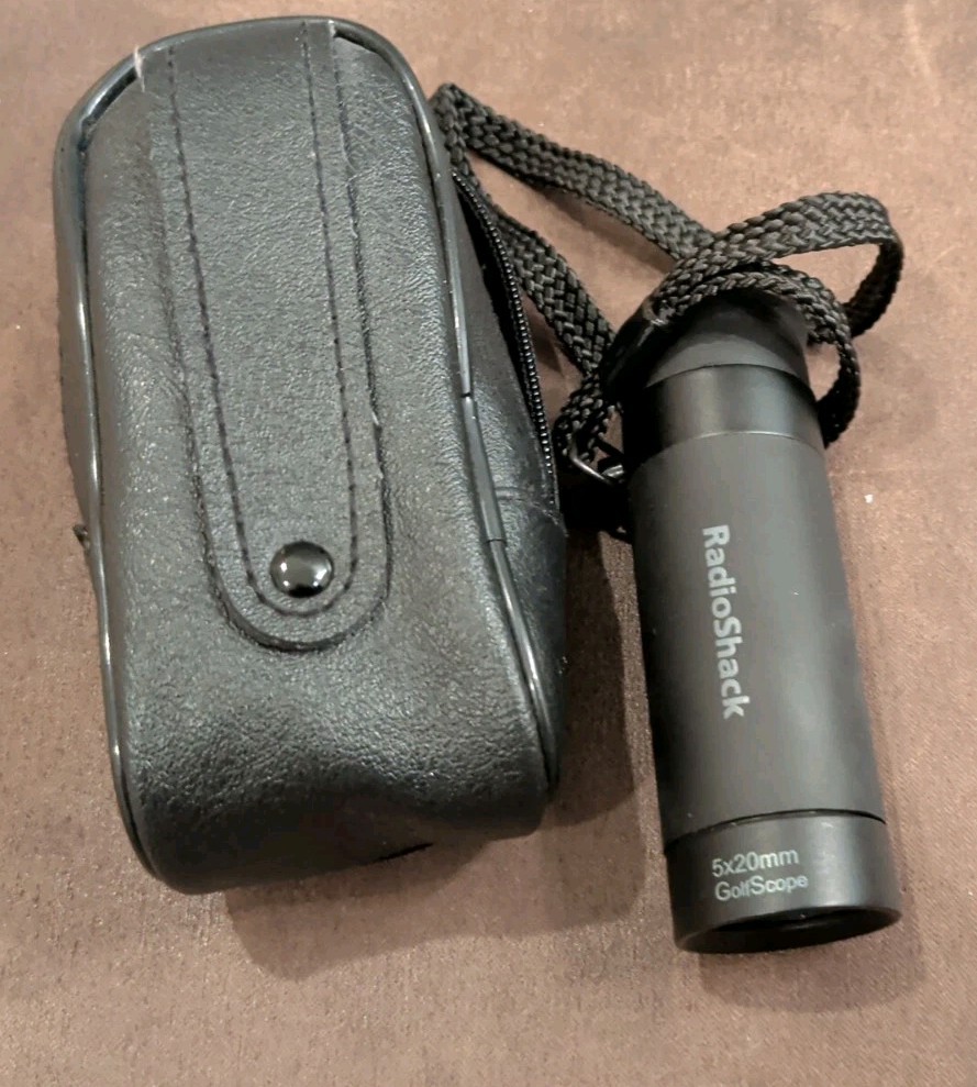 Vtg Radio Shack "Golf Scope" Range Finder W/Case Very Nice