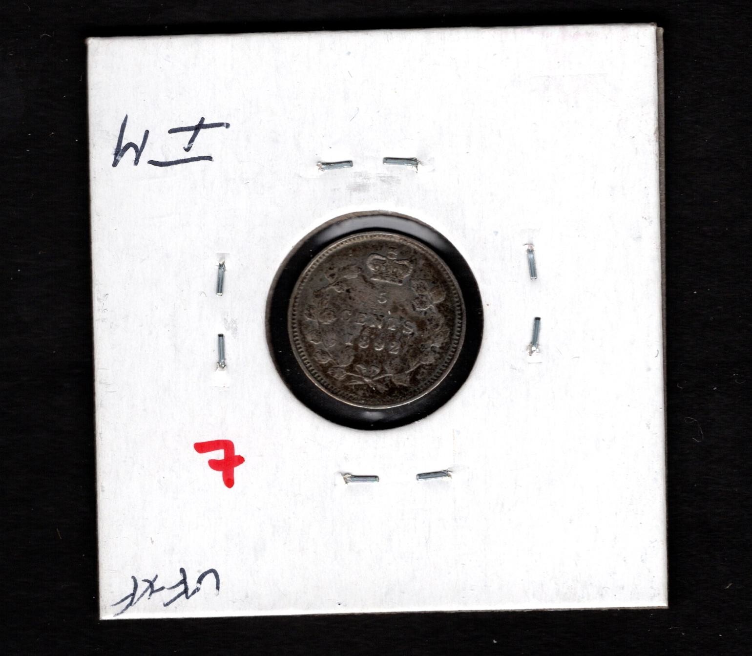 1892- Canada- Victoria Five Cents