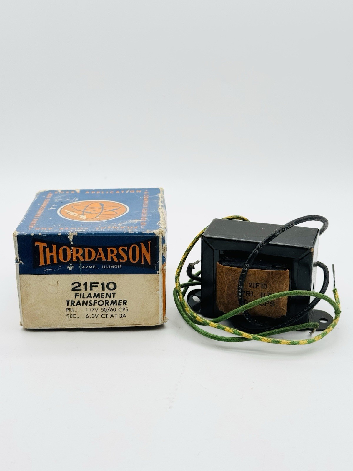 NEW Vintage NOS Thordarson 21F10 Filament Transformer Industrial i8