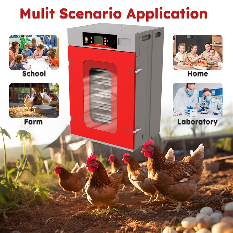 400 Egg Incubator Digital Hatcher w/ Automatic Temperature & Humidity Control