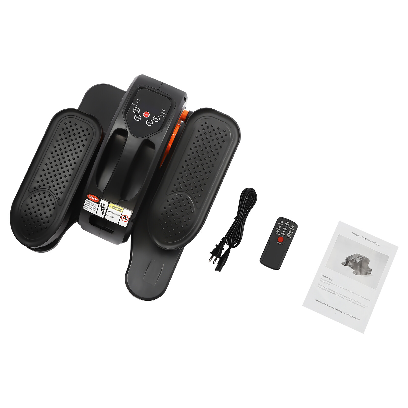 Elliptical Machine,Ellipse Leg Exerciser with Remote Control Under Desk Ellipse