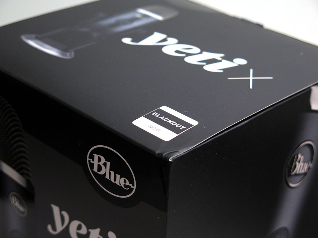 Blue Vo!CE Yeti X USB multi-pattern microphone mic LED lighting blackout black