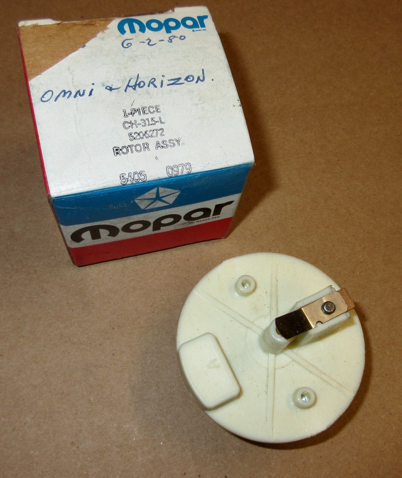 Mopar 5206272 distributor rotor 1978-1980 Omni-Horizon 4 cylinder NOS