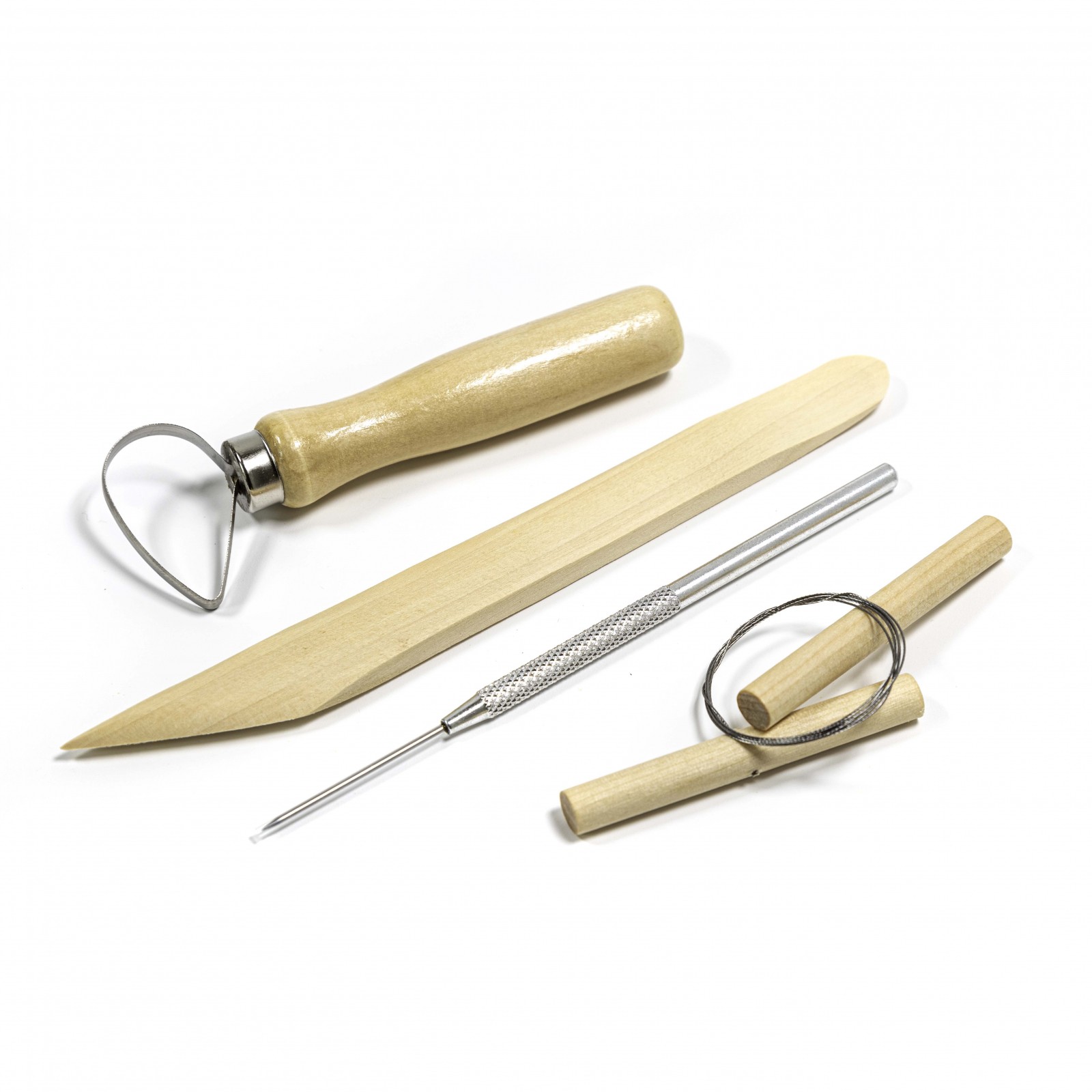 ToolTreaux Basic Pottery Tools Modeling Clay Arts and Crafts Supplies Set - 8pc