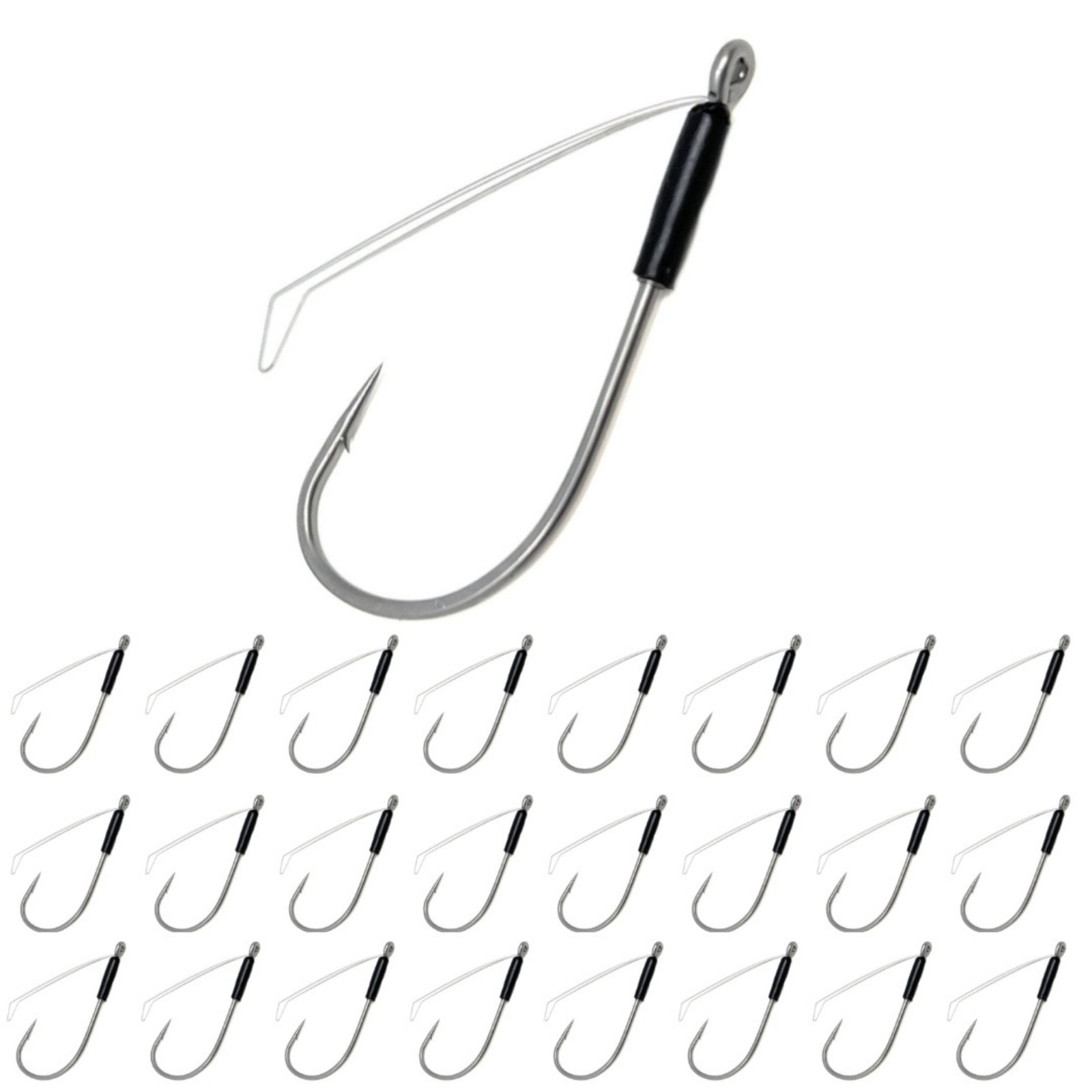 Neko Wacky Hooks 25-Pack for Finesse Bass Fishing Rigs Weedless Style