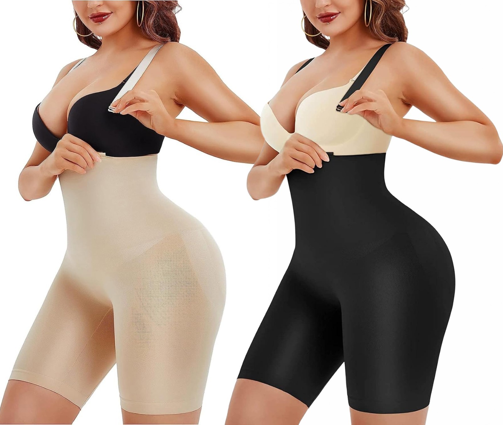 Chumian Women Shapewear Tummy Control Panties High Waist Body Shaper Shorts
