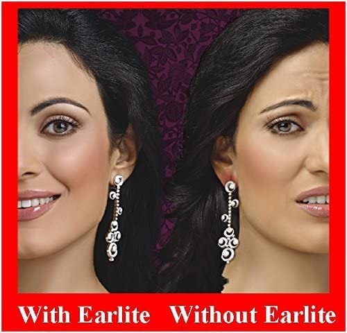 EarLite 60 patches Invisible Earring Ear Support 60 Count (Pack of 1), Clear