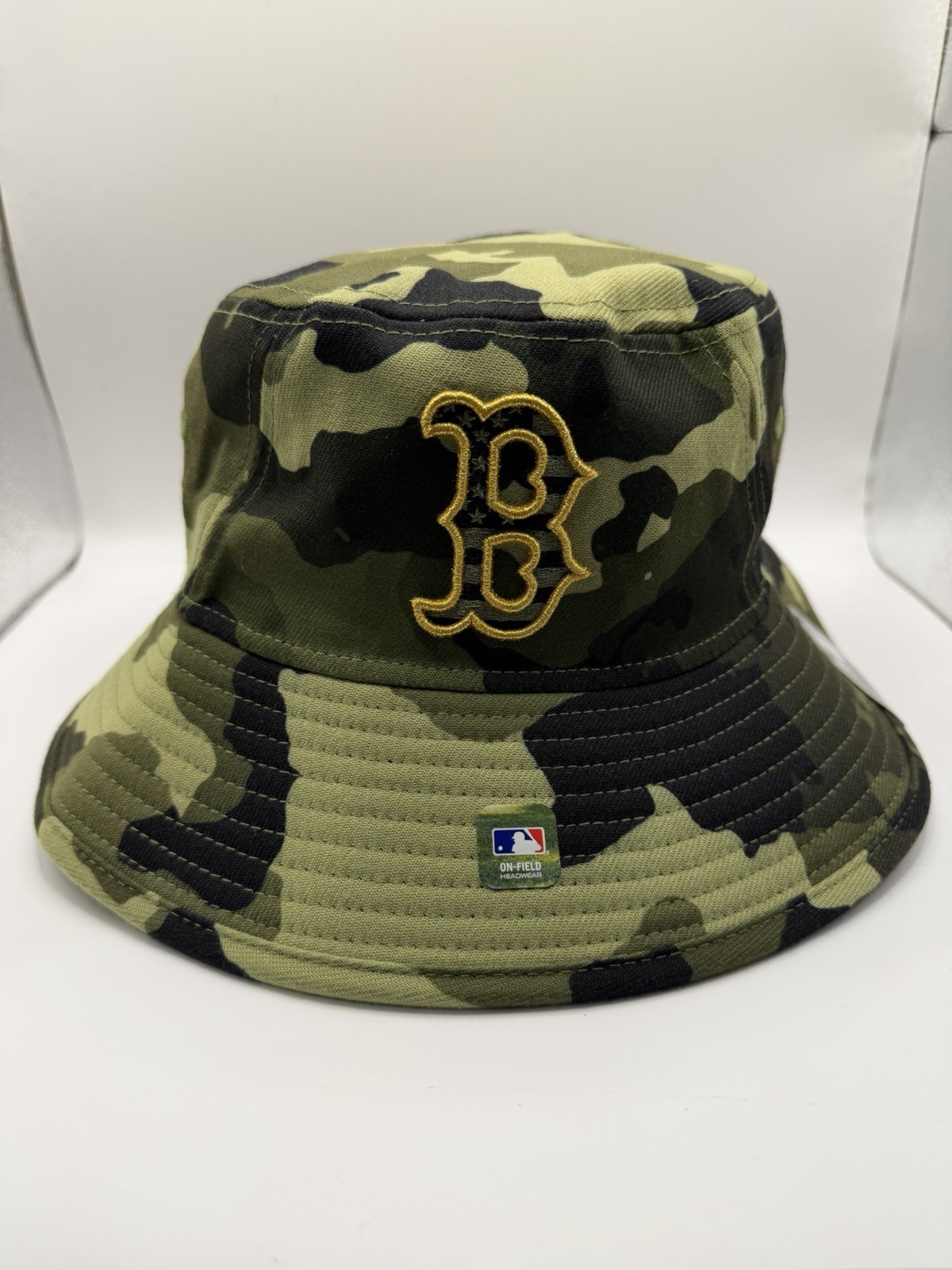 Boston Red Sox New Era Armed Forces Day Men’s Camo Bucket Hat One Size NWT