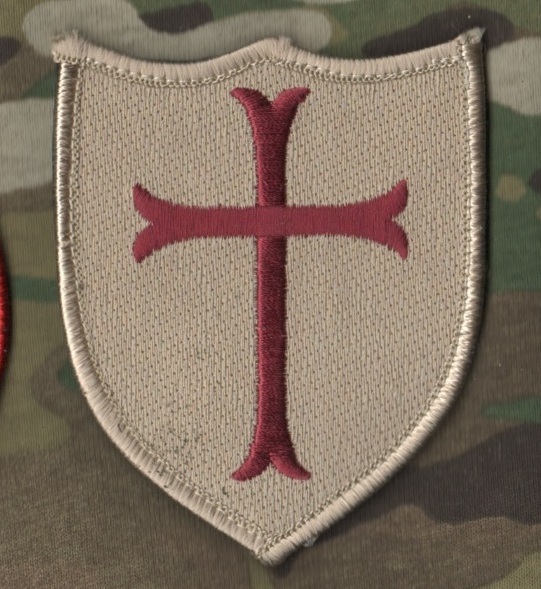 NATO ISAF JOINT SP OPS TASK FORCE JSOTF-A 2" 2-TAB SET: CRUSADER KNIGHT