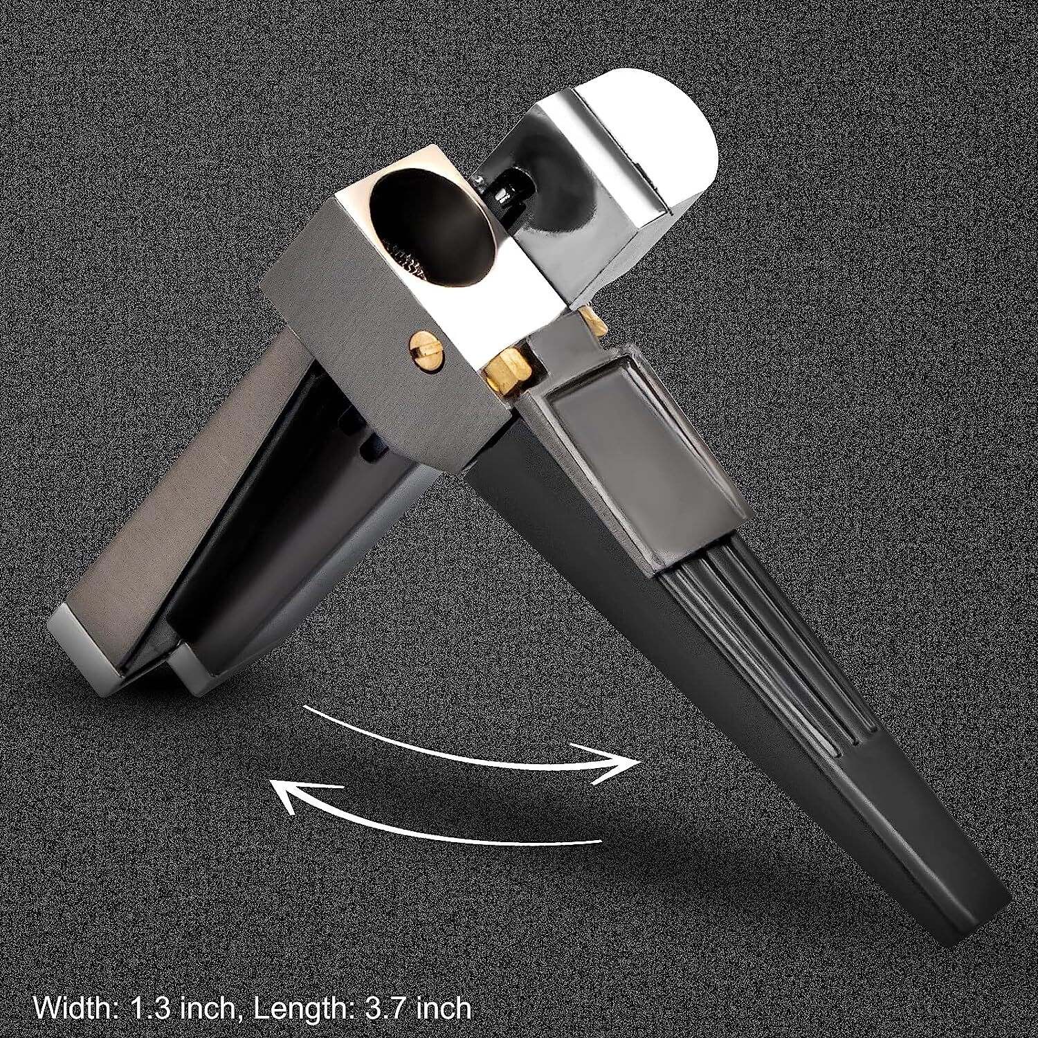 2PC Foldable Metal Lighter Pipe Portable Combination Smoking Lighter 2 in 1