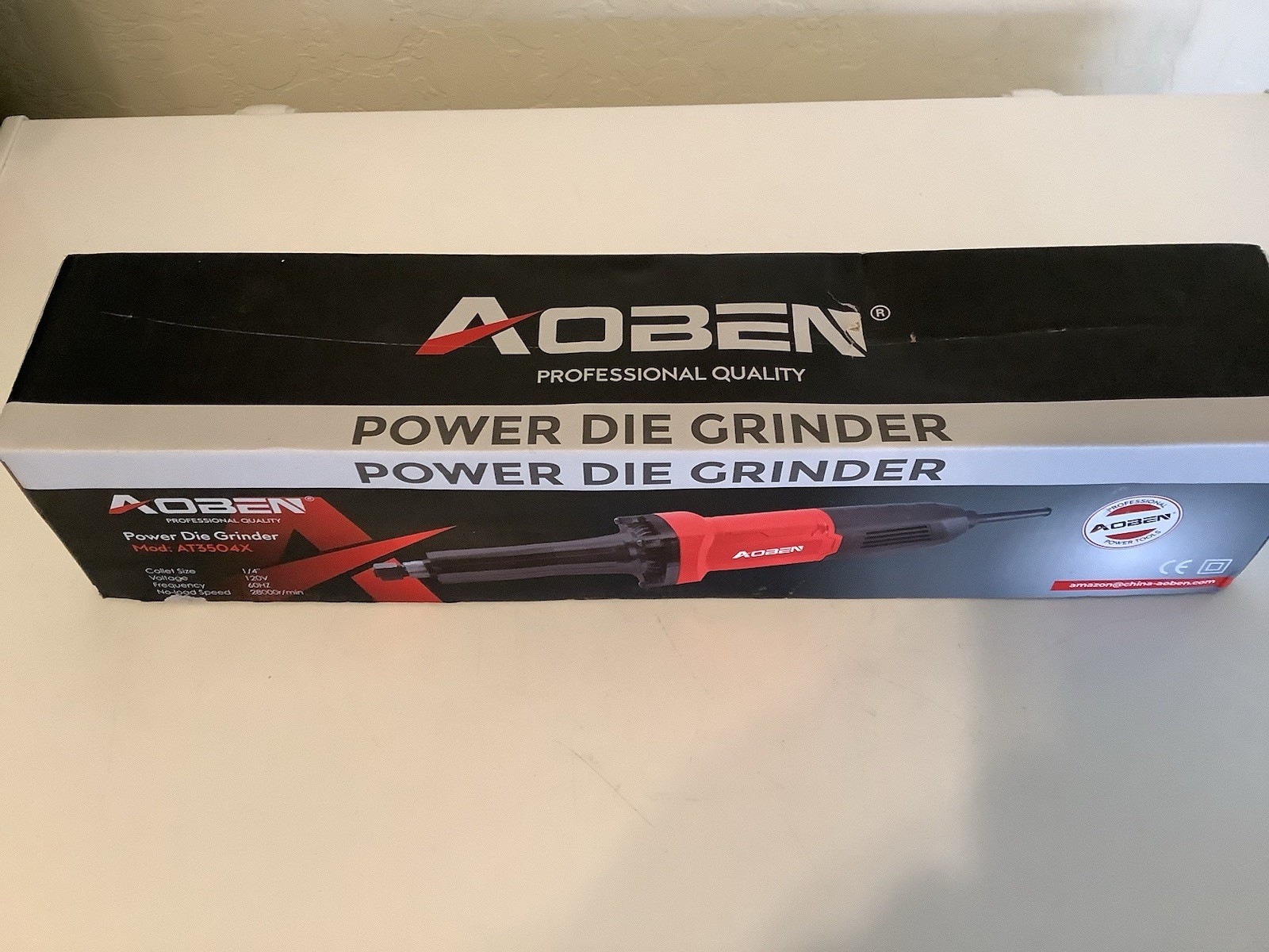 Aoben AT3504X Die Grinder Corded Electric Red Black Model AT3504X