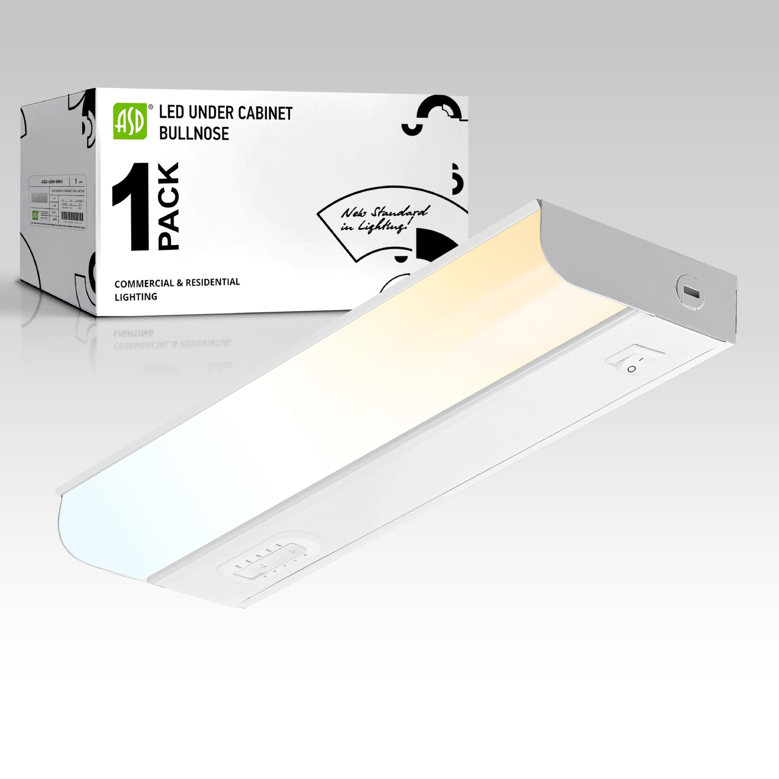 Under Cabinet Lighting Hardwired, 9 Inch 4W 2700K-5000K Selectable, 337LM, CR...