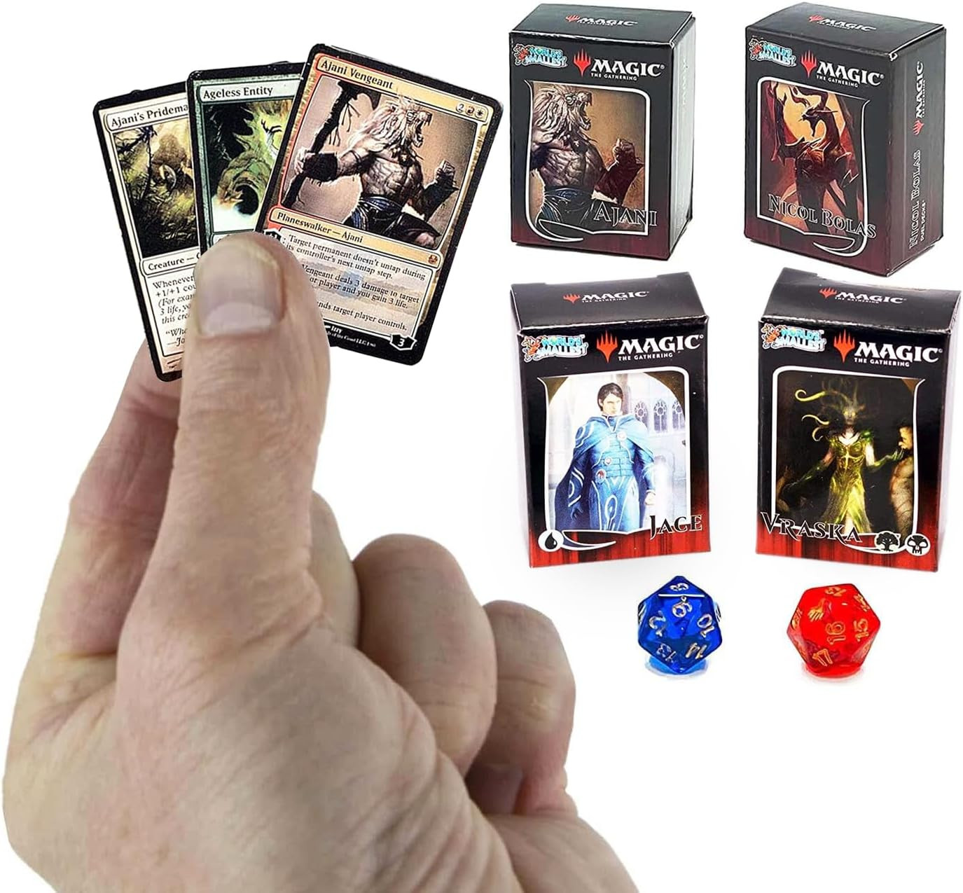 Worlds Smallest Magic: The Gathering Exclusive Collector Set Featuring Ajani VS.