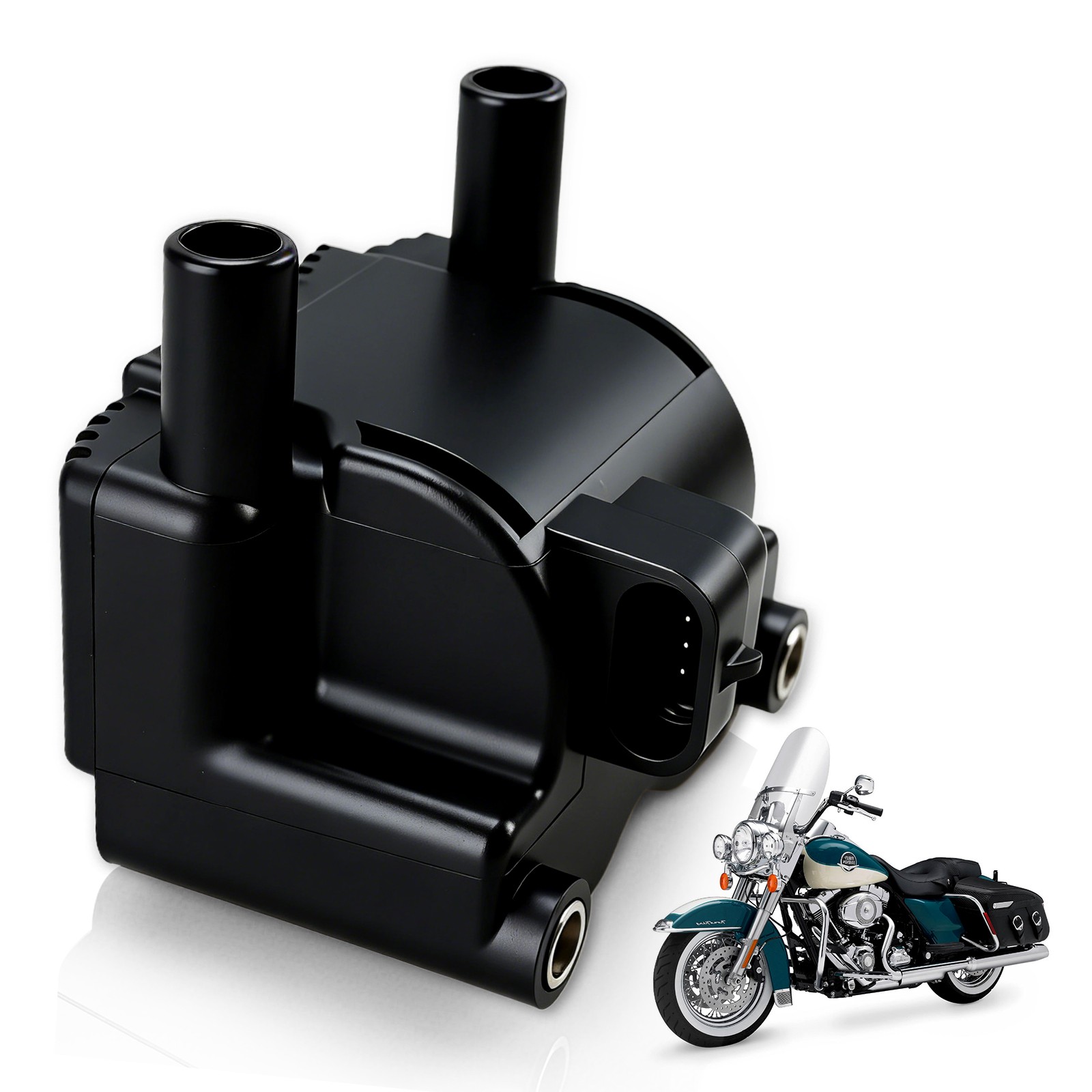 NEW Ignition Coil Single Fire For Harley Softail Touring Dyna Delphi FI 31743-01