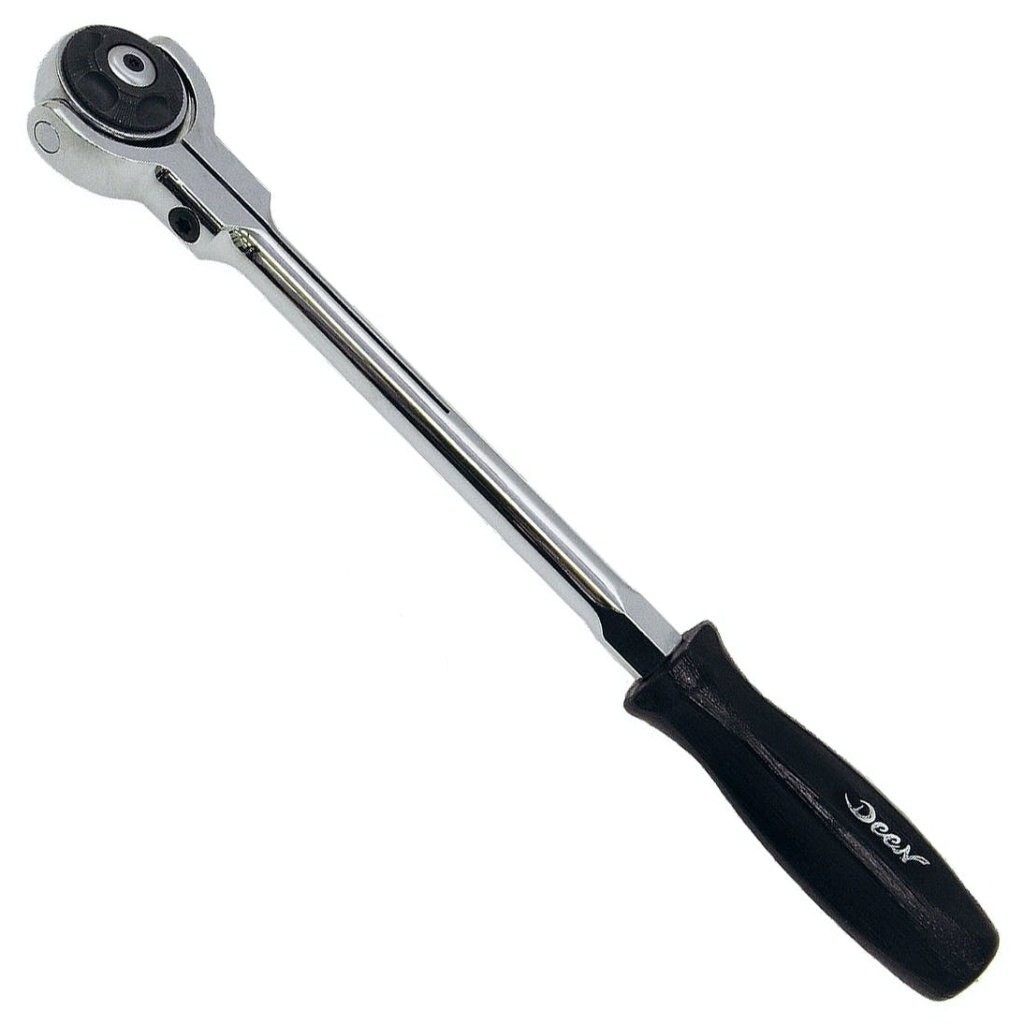 DEEN 3/8" FULL TURN ROUND  SWIVEL RATCHET HANDLE (275mm) DNR3F-10