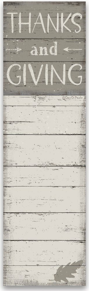 Primitives By Kathy Thanks Giving Magnetic List Notepad ~ Sticky Note~60 Pages
