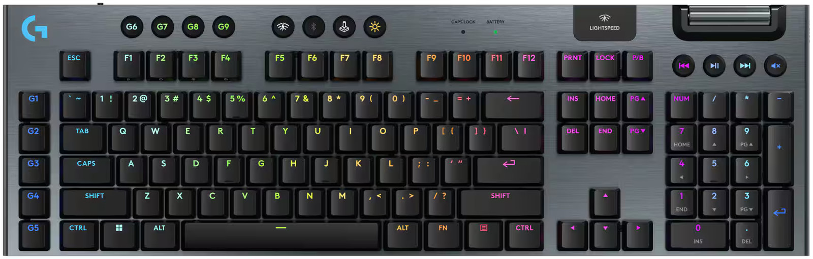 G915 X LIGHTSPEED�Wireless Low Profile Gaming Keyboard - Black