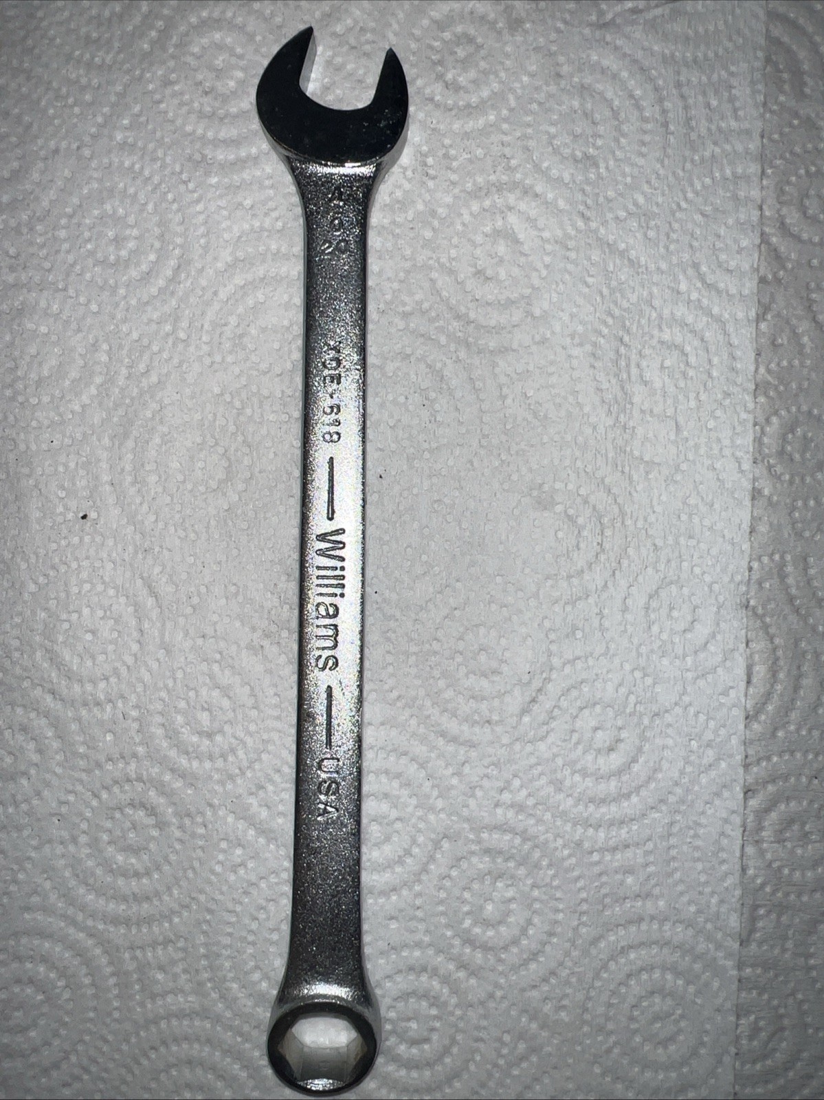 Vintage NOS Williams XOE-618 Combination Wrench,9/16 Inch, 6 Point, Made in USA